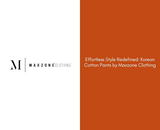 Effortless Style Redefined: Korean Cotton Pants by Maxzone Clothing
