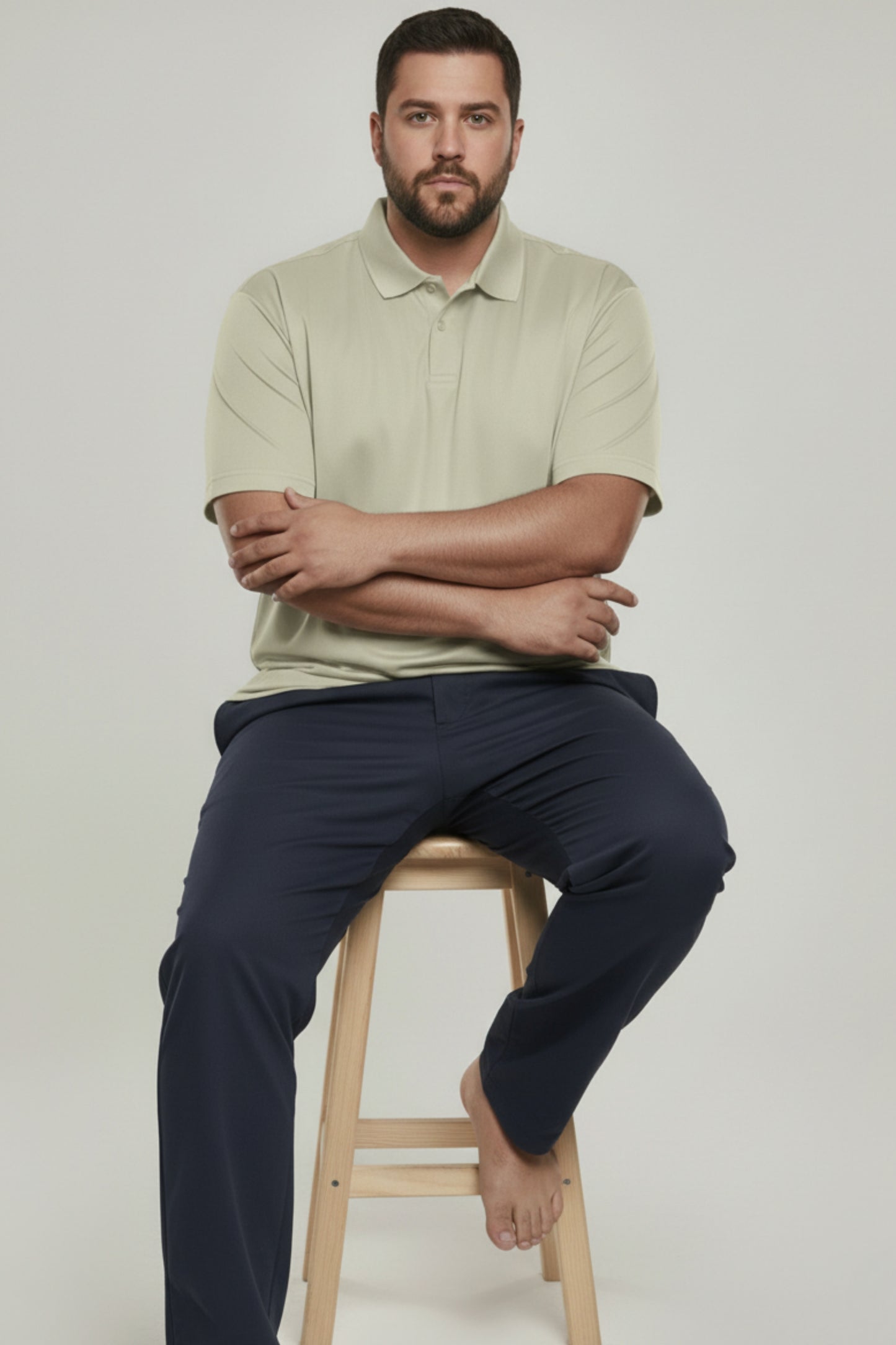 Spring Green - Smart Tech Polo Plus Size