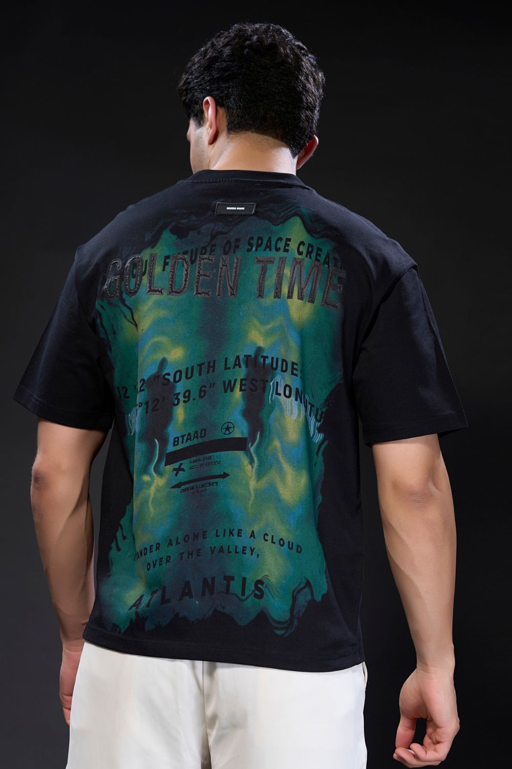 Black GT Print - Oversize T-shirt