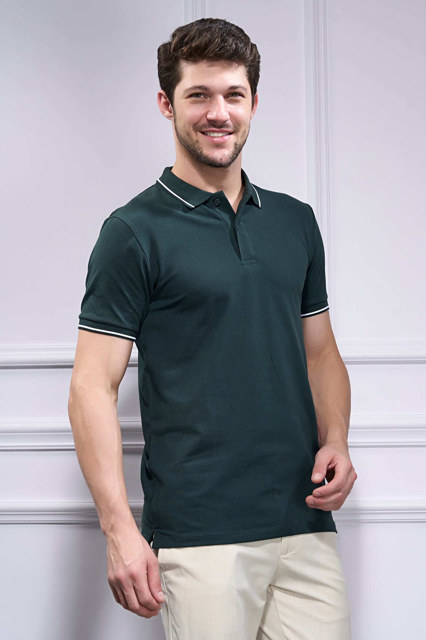 Identity Polo 2.0 - June Green Polo T-SHIRT Maxzone Clothing