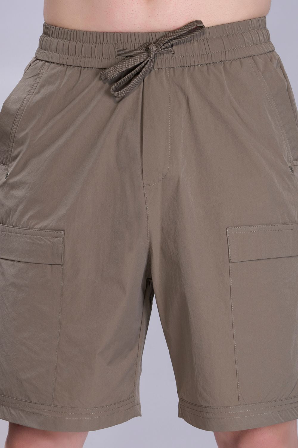 Olive - Cargo Zip Pocket Shorts