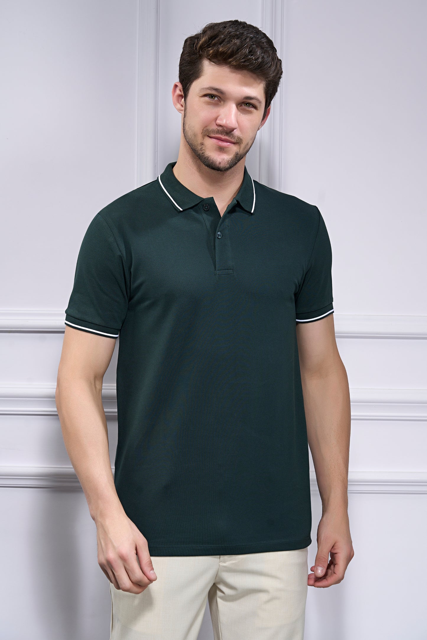 Identity Polo 2.0 - June Green Polo T-SHIRT Maxzone Clothing