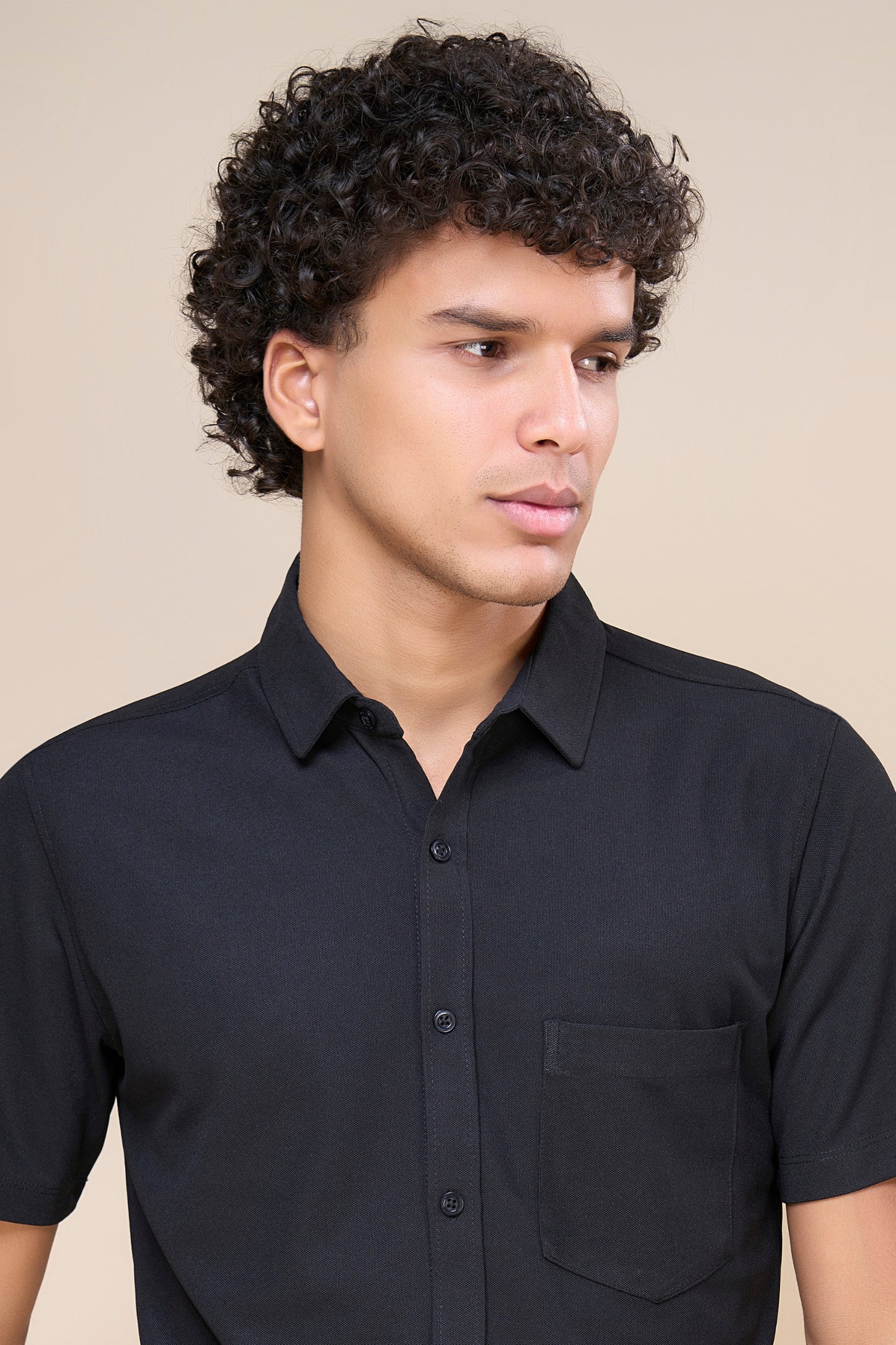 Black - Smart Tech Pocket Shirt Maxzone Clothing