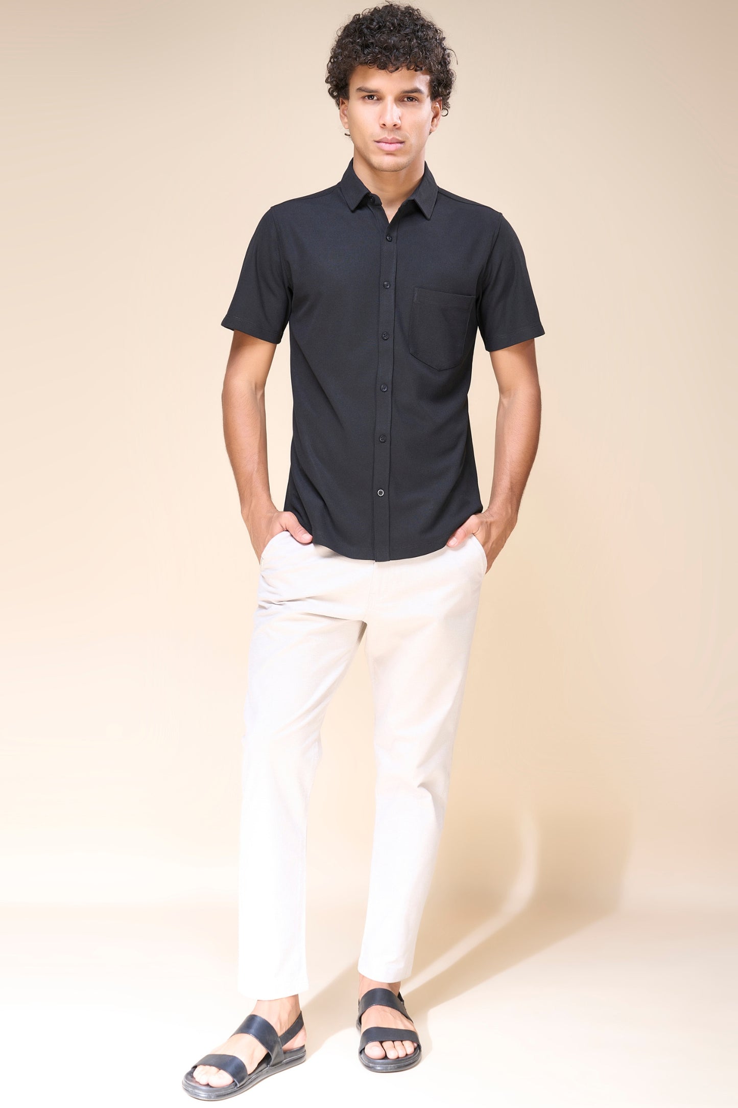 Black - Smart Tech Pocket Shirt Maxzone Clothing M