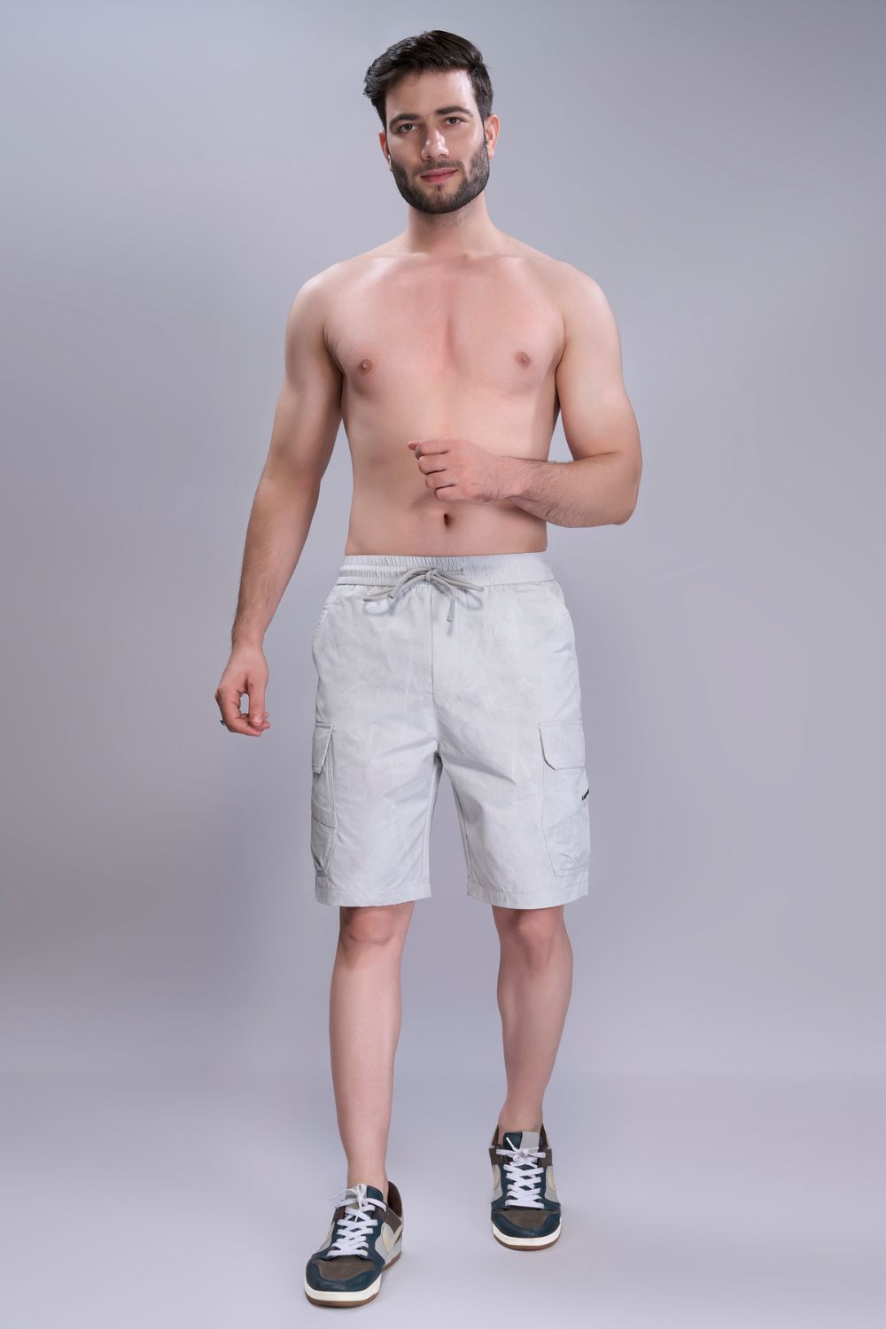 Grey - Cargo Pocket Shorts