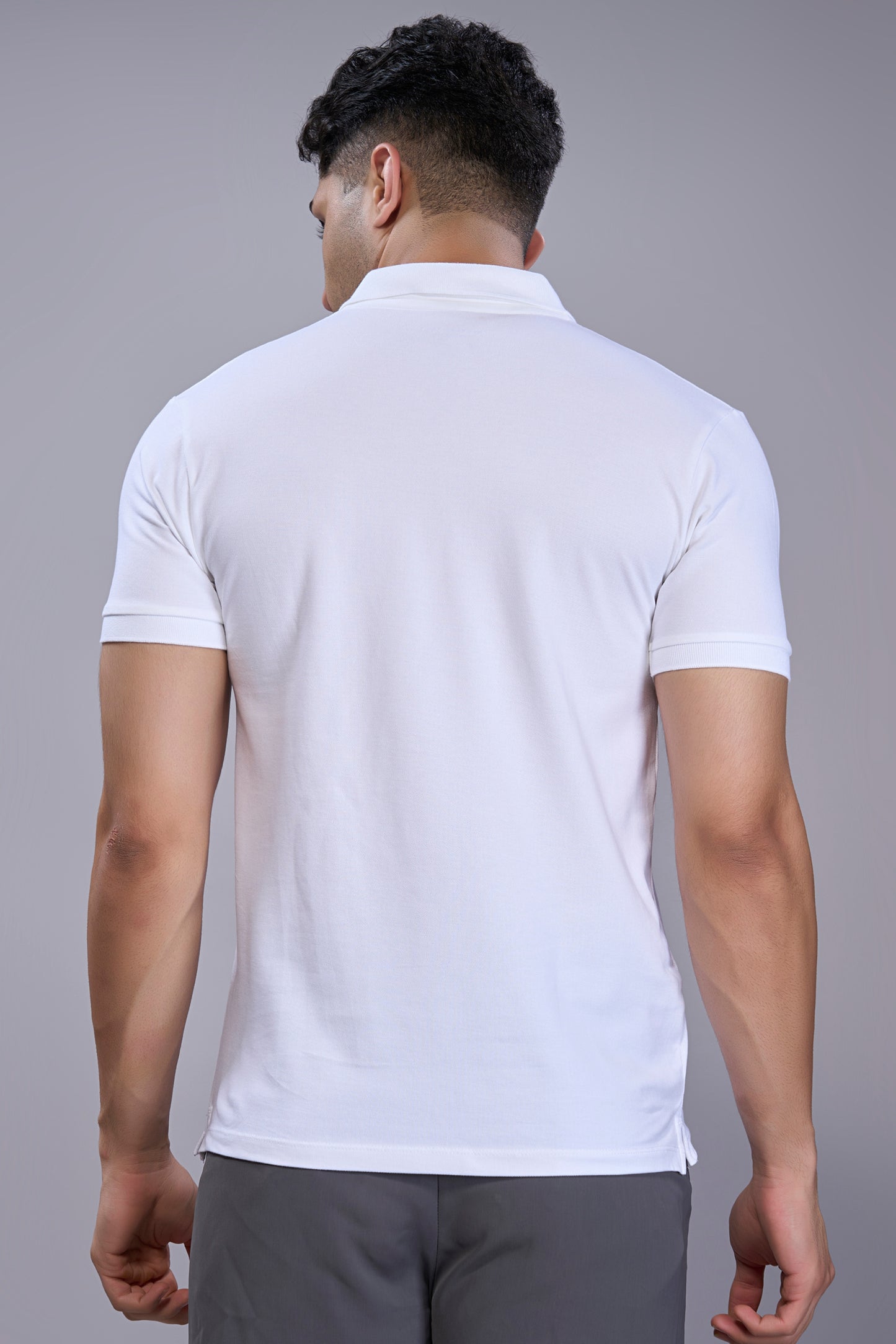 White - Cotton Pique Polo