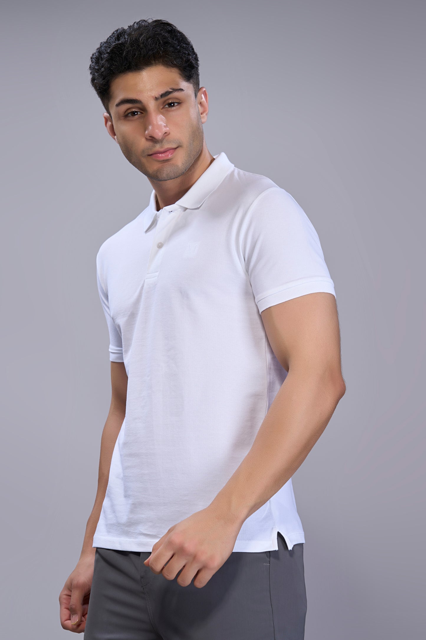 White - Cotton Pique Polo