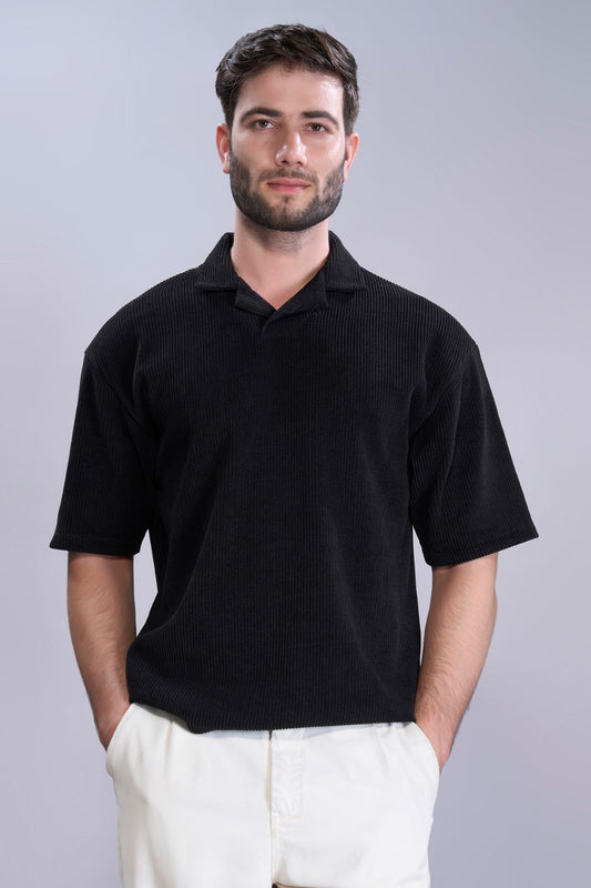 Black - Old Money Knit Polo