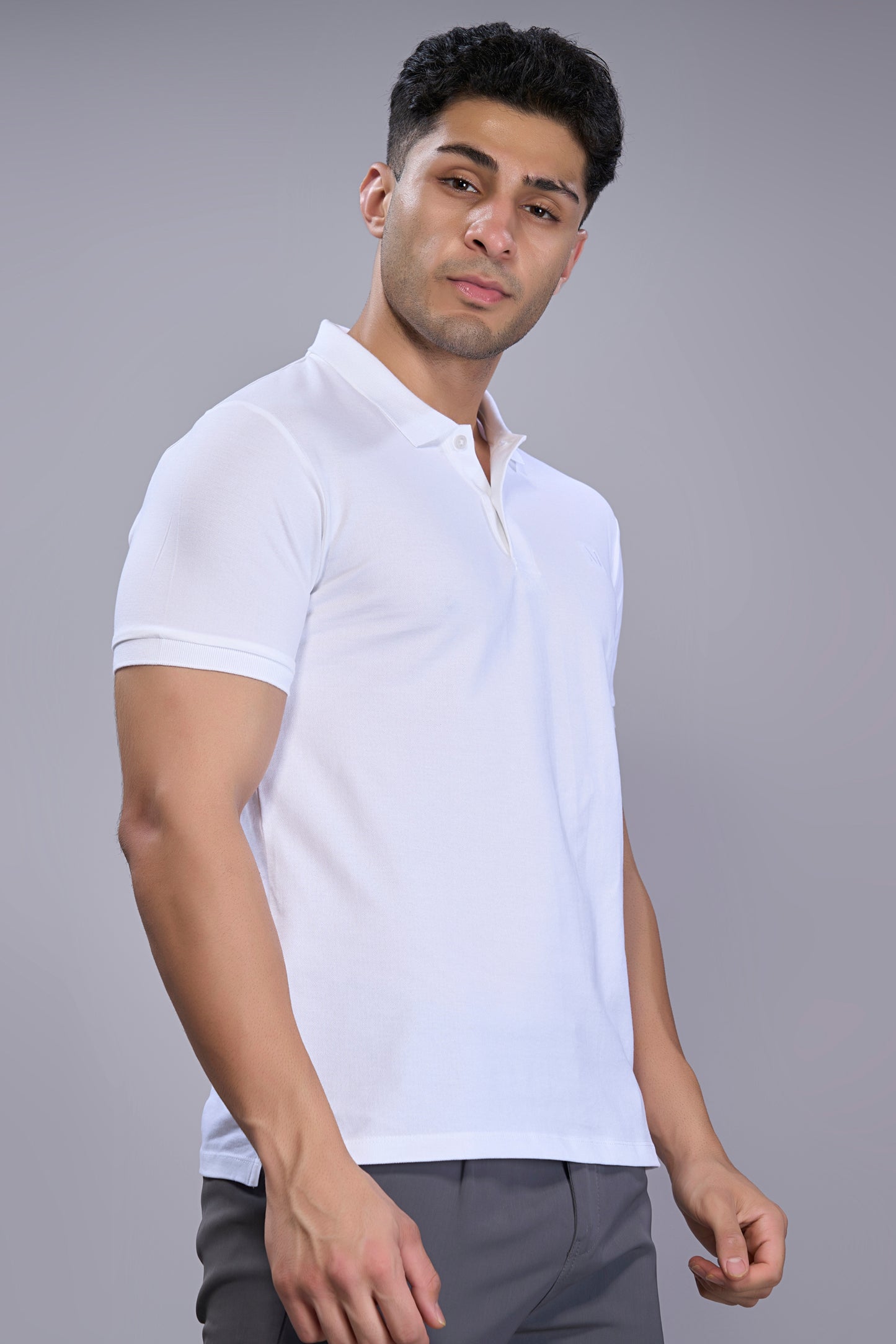 White - Cotton Pique Polo