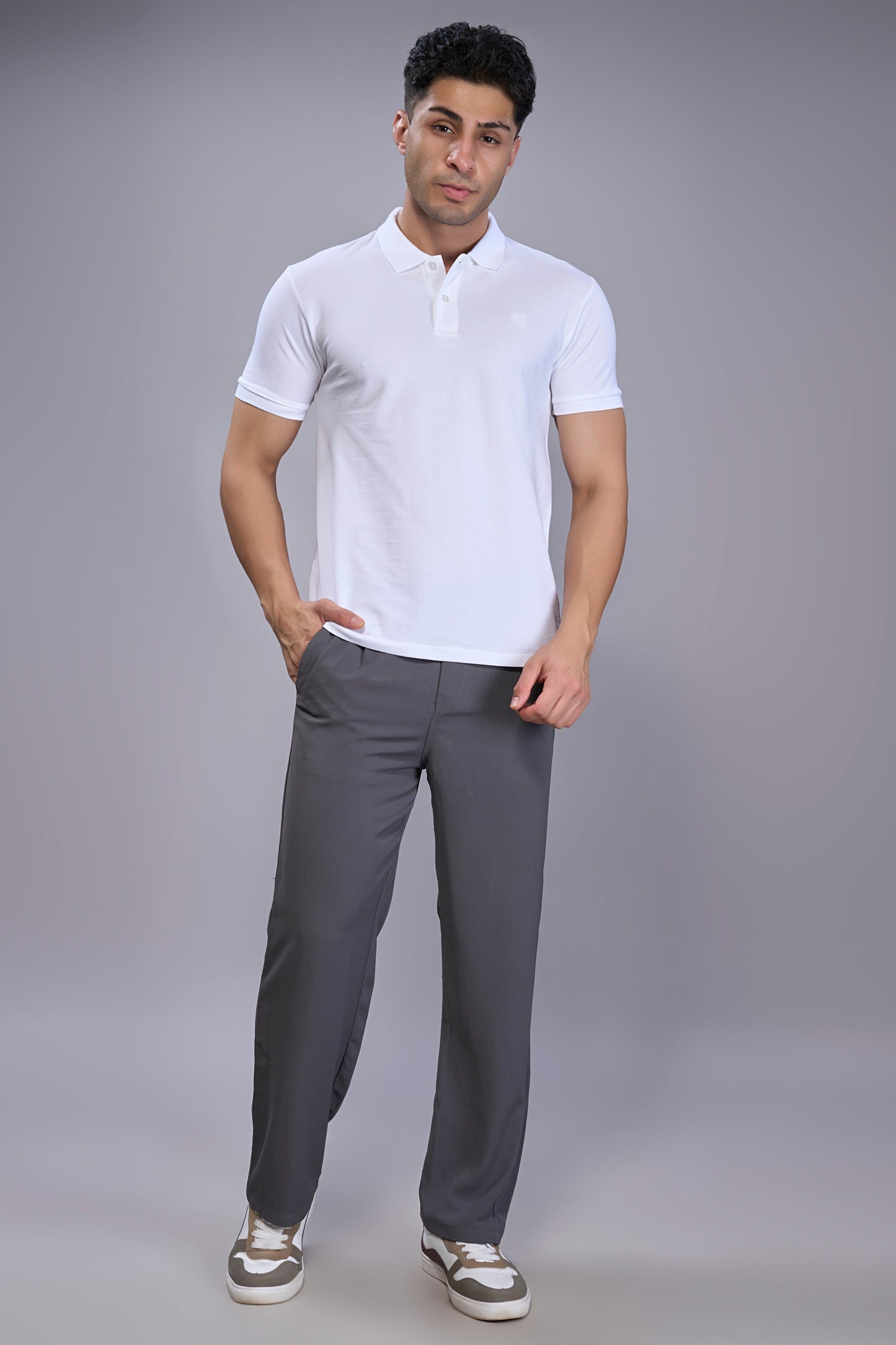 White - Cotton Pique Polo