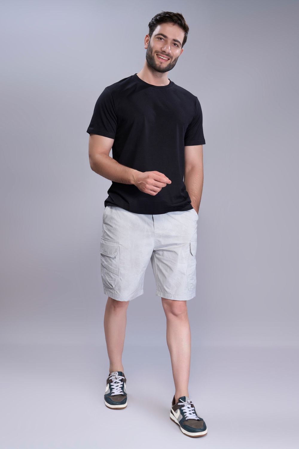 Grey - Cargo Pocket Shorts