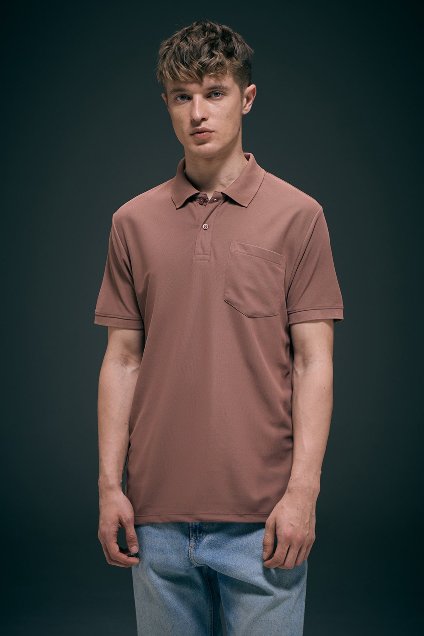 Rich Maroon Smart Tech Pocket + Polo T-shirts Maxzone Clothing