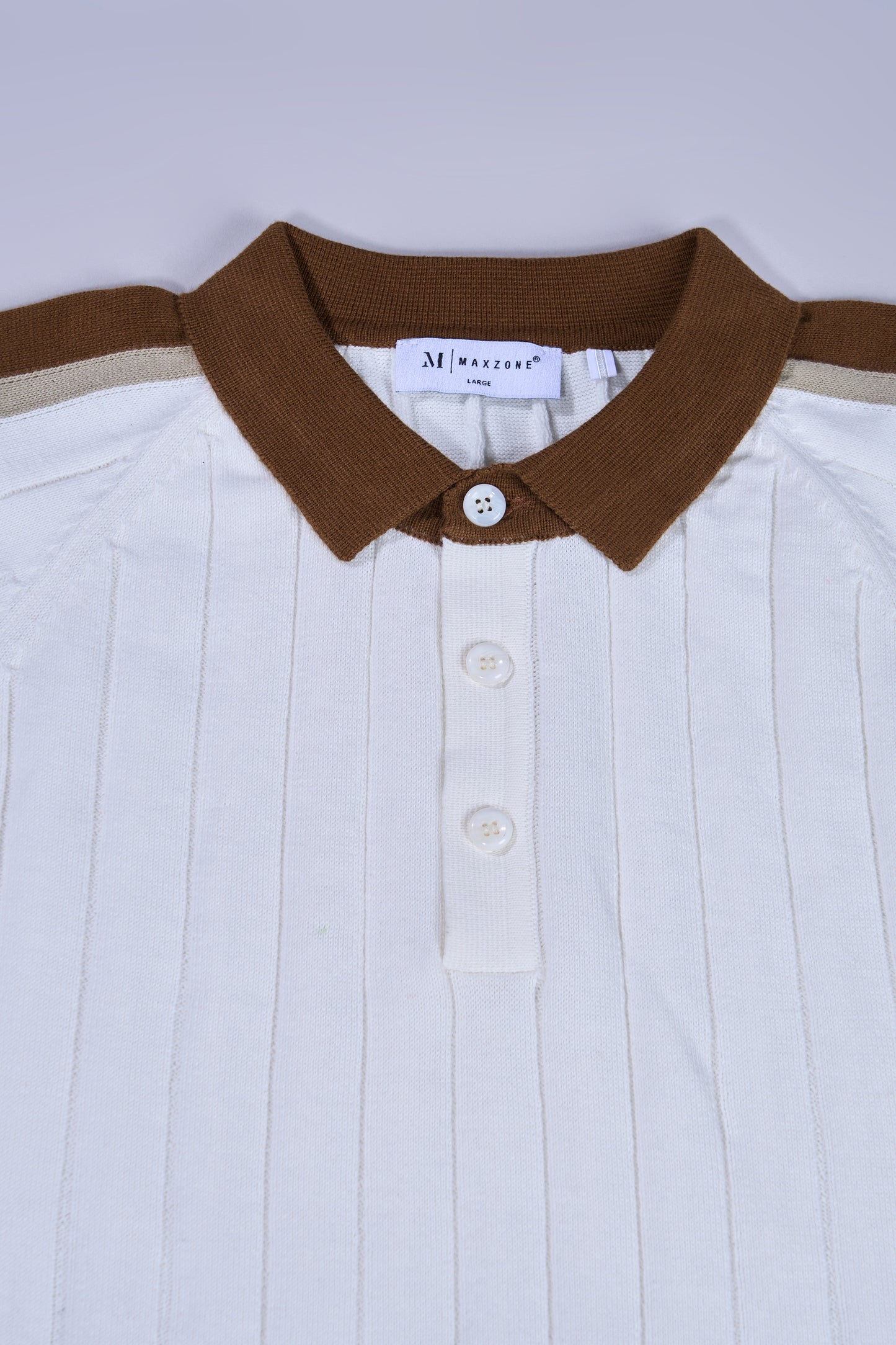 White - Luxe Knitted Polo
