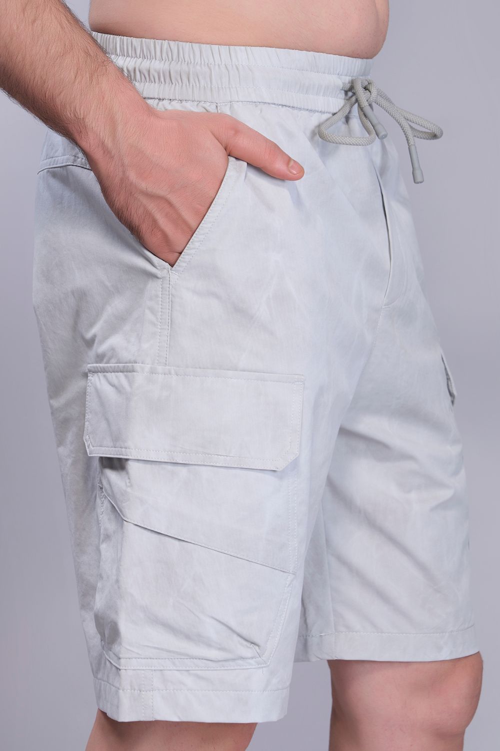 Grey - Cargo Pocket Shorts
