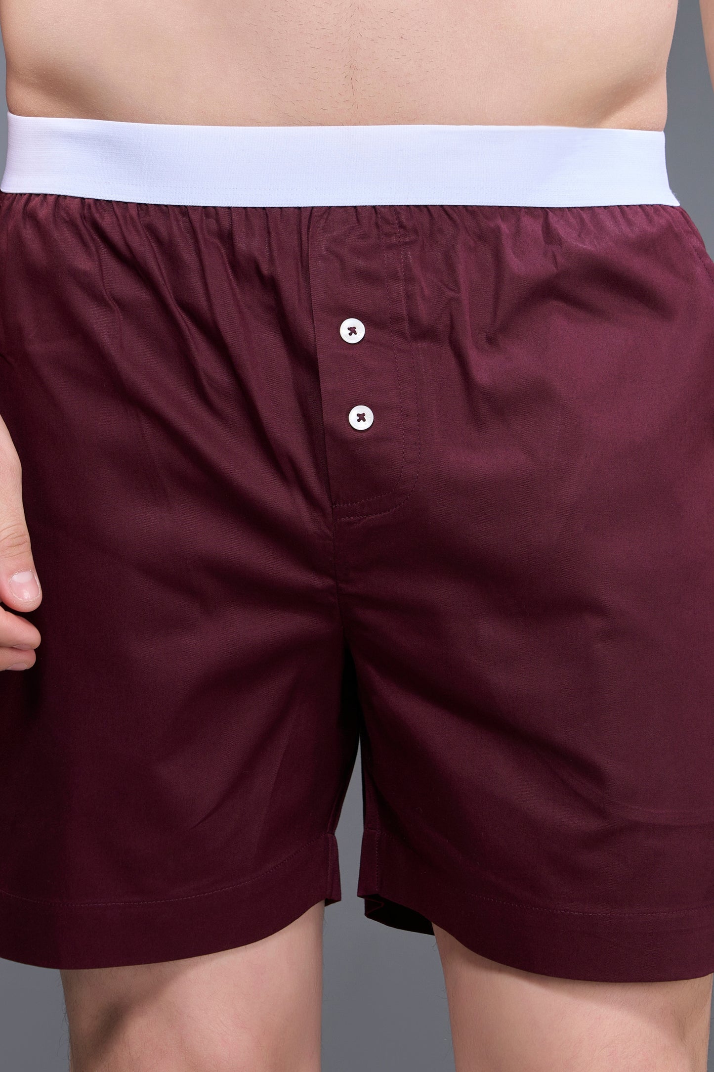 Maroon - Bare Comfort Boxer Maxzone Clothing