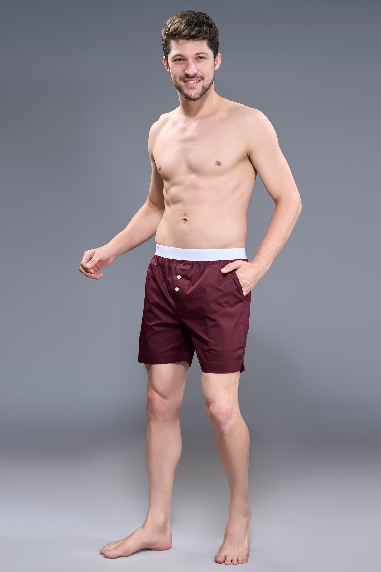 Maroon - Bare Comfort Boxer Maxzone Clothing