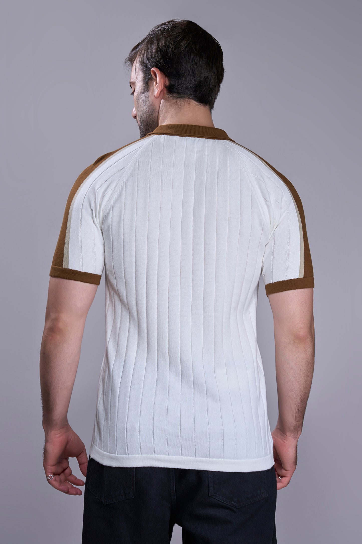 White - Luxe Knitted Polo
