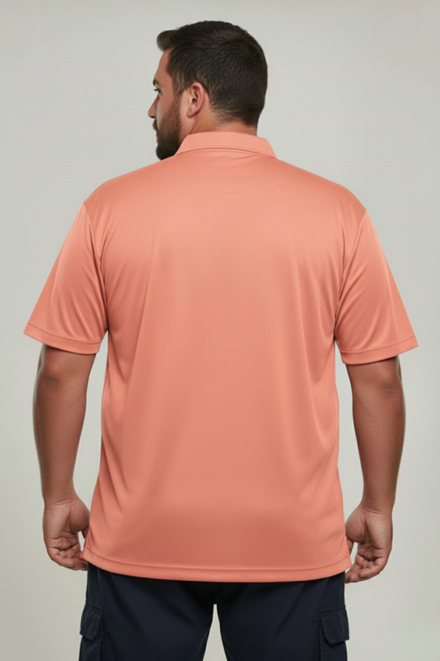 Light Pink - Smart Tech Pocket Polo Plus Size