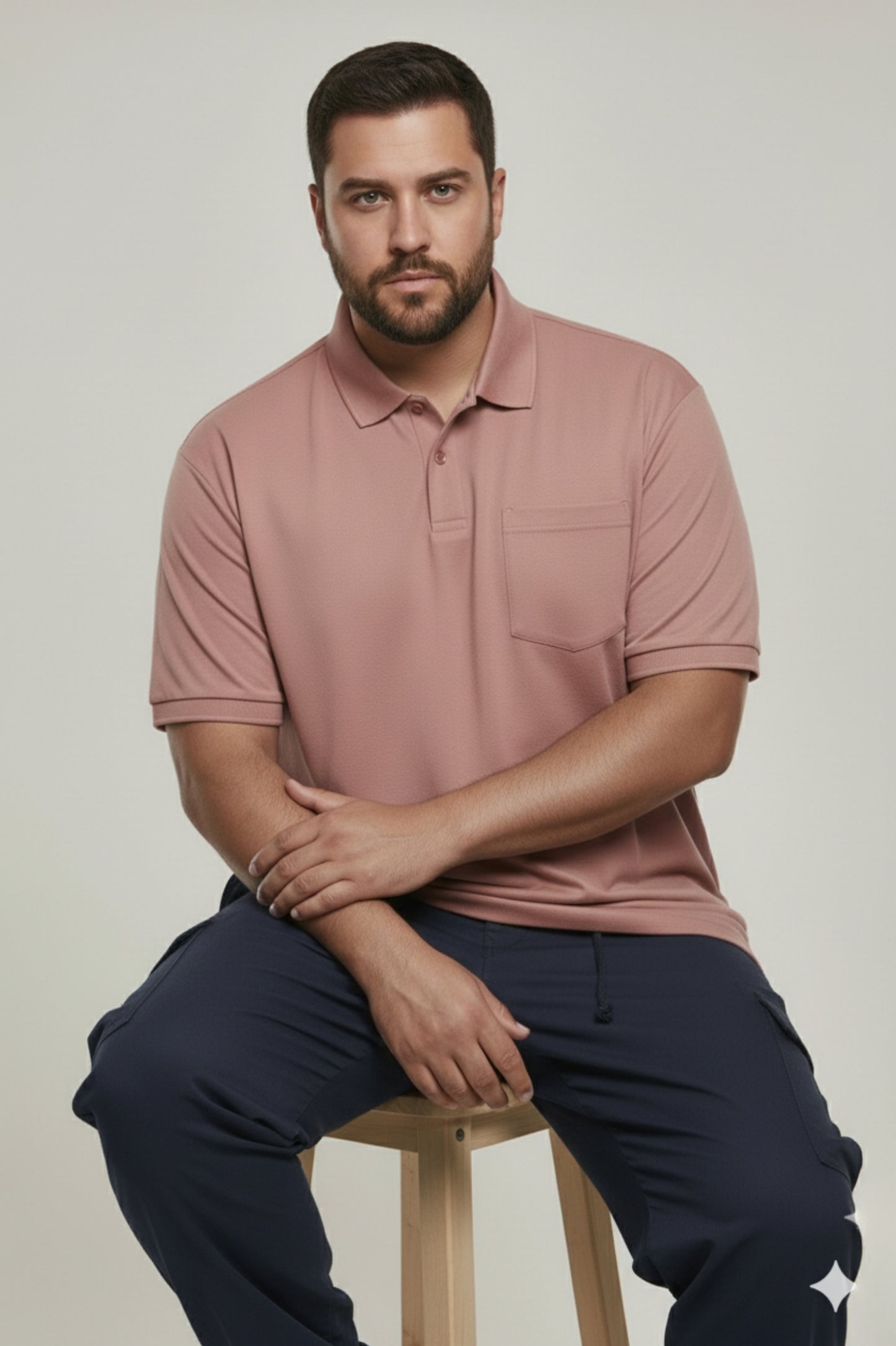 Rich Maroon - Smart Tech Pocket Polo Plus Size