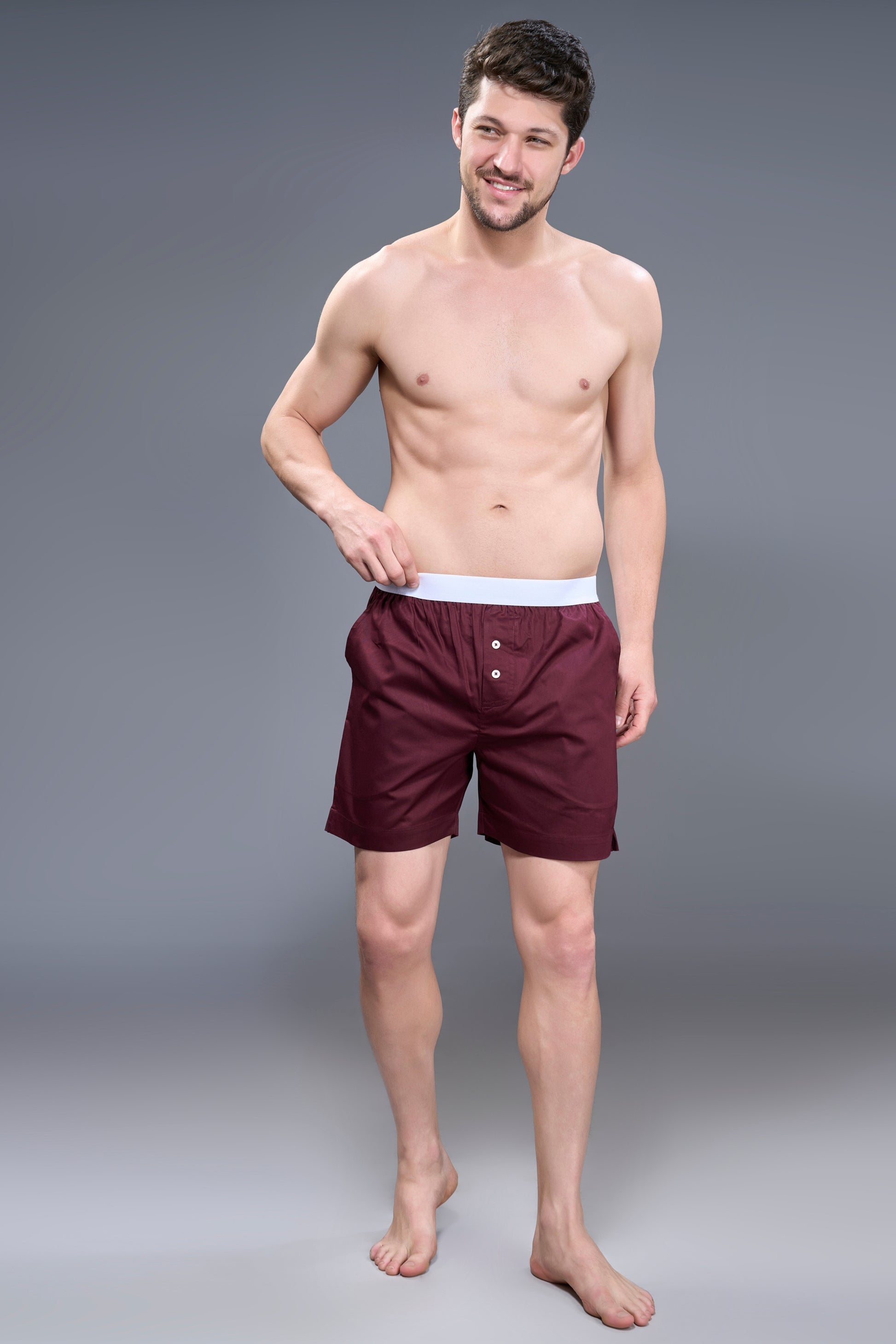 Maroon - Bare Comfort Boxer Maxzone Clothing