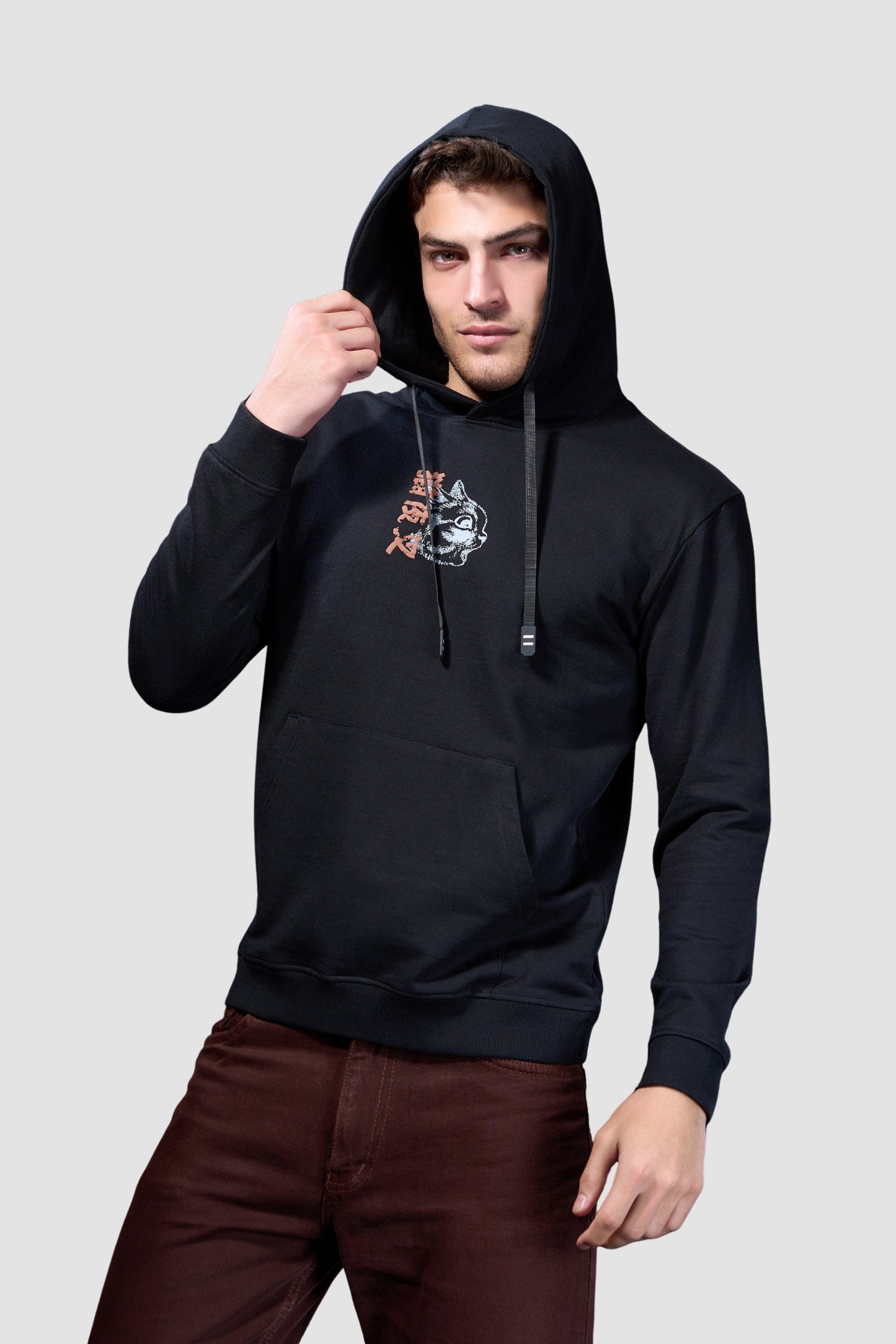 Black Whiskers - Full Sleeve Hoodie