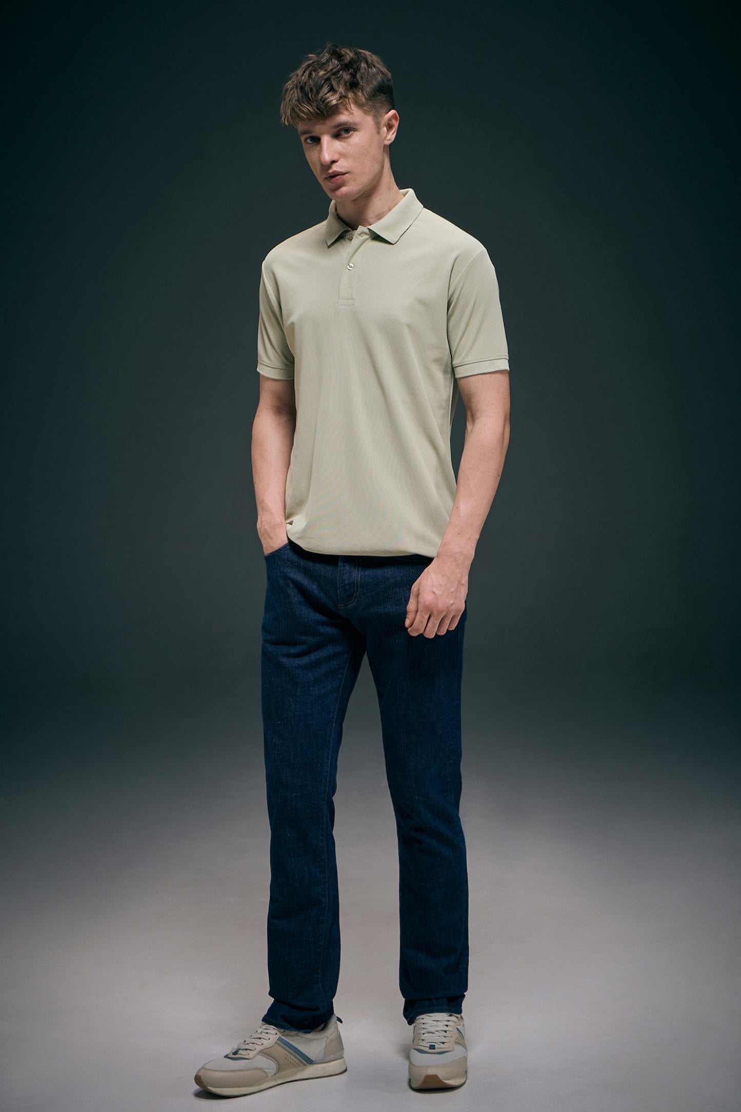 Smart tech polo - Spring Green