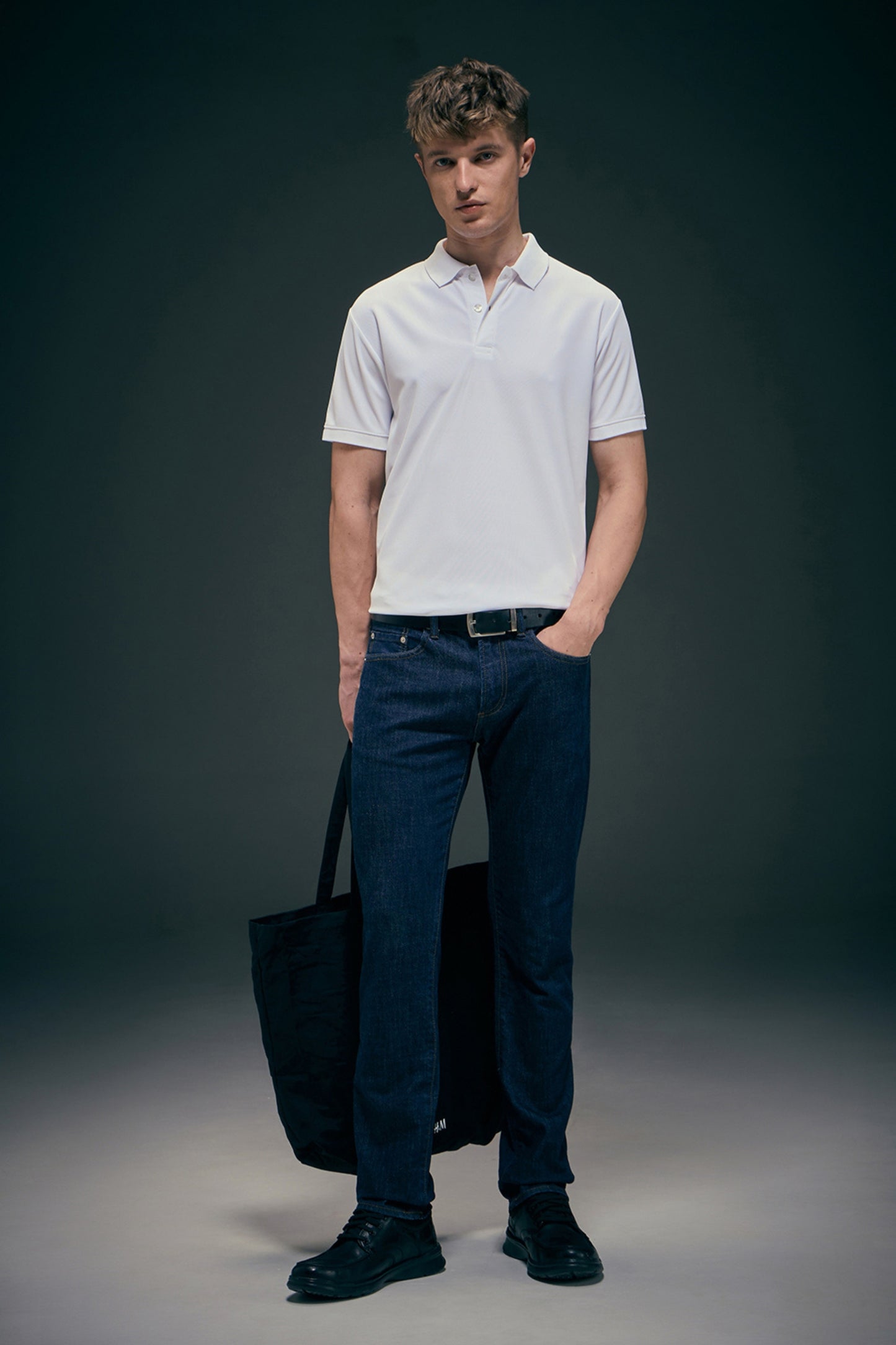 Smart tech polo - White