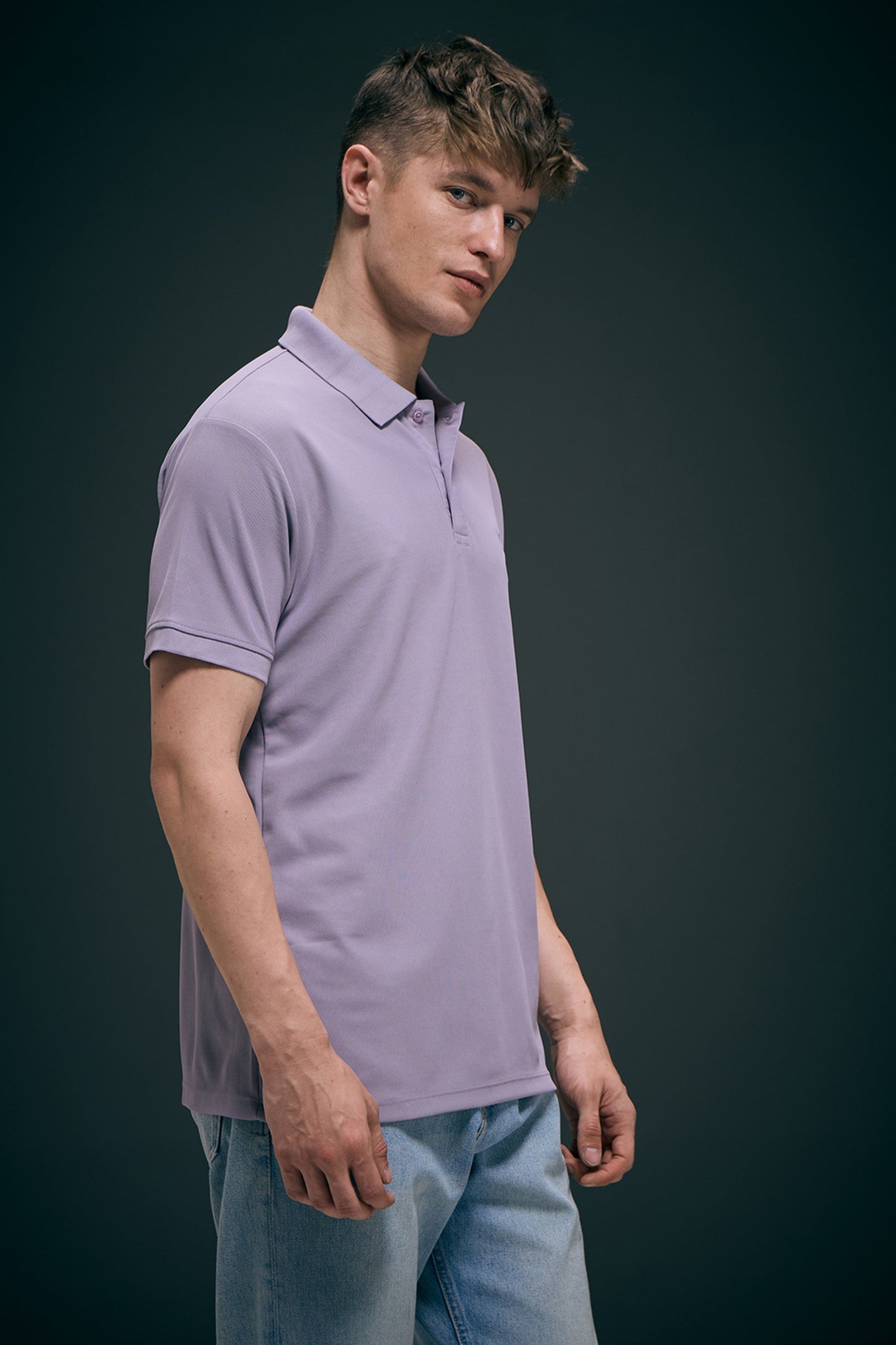 Smart tech polo - Cosmic sky Polo T-SHIRT Maxzone Clothing