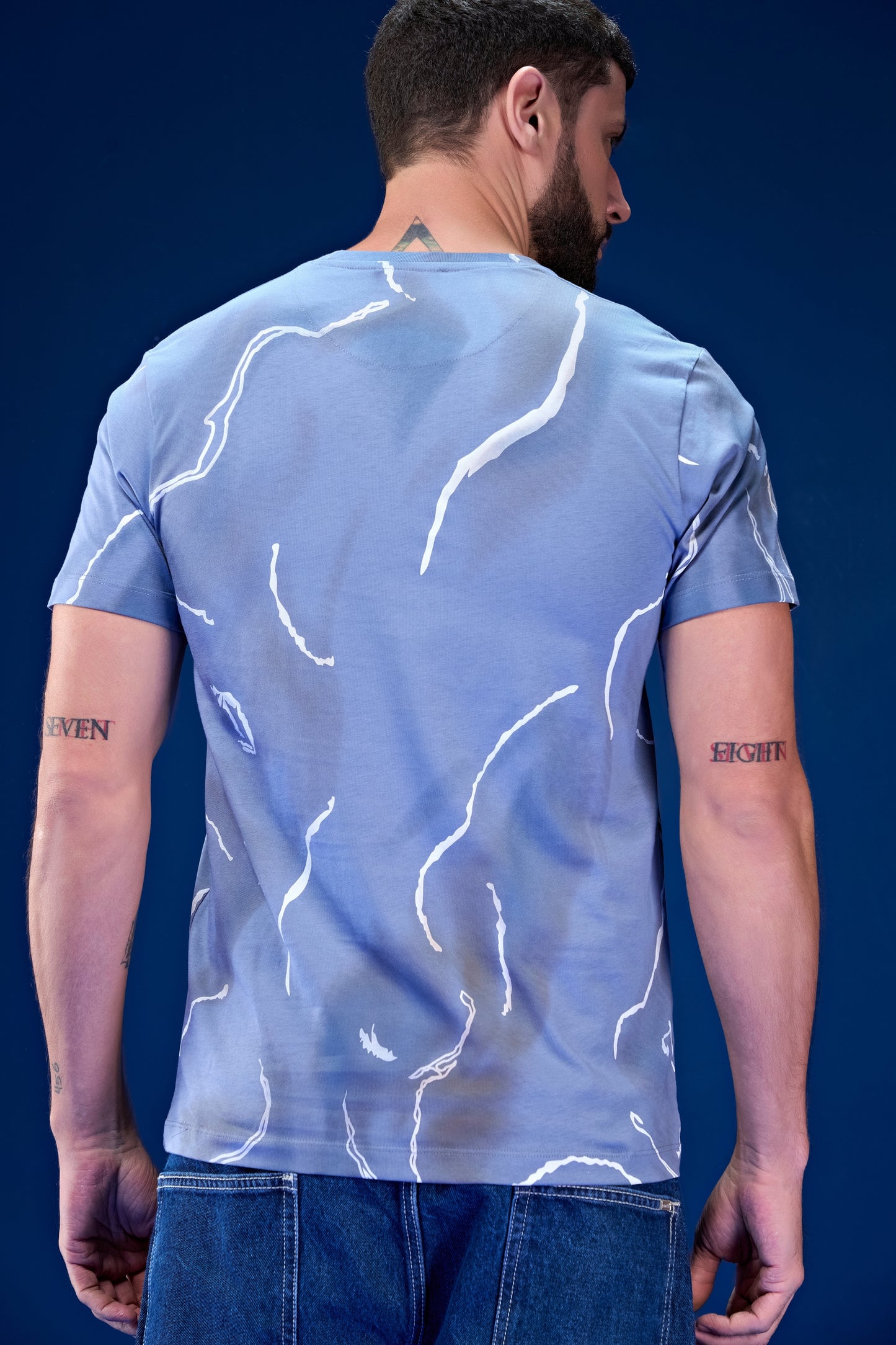 Mint Blue - AOP Round Neck T-shirt
