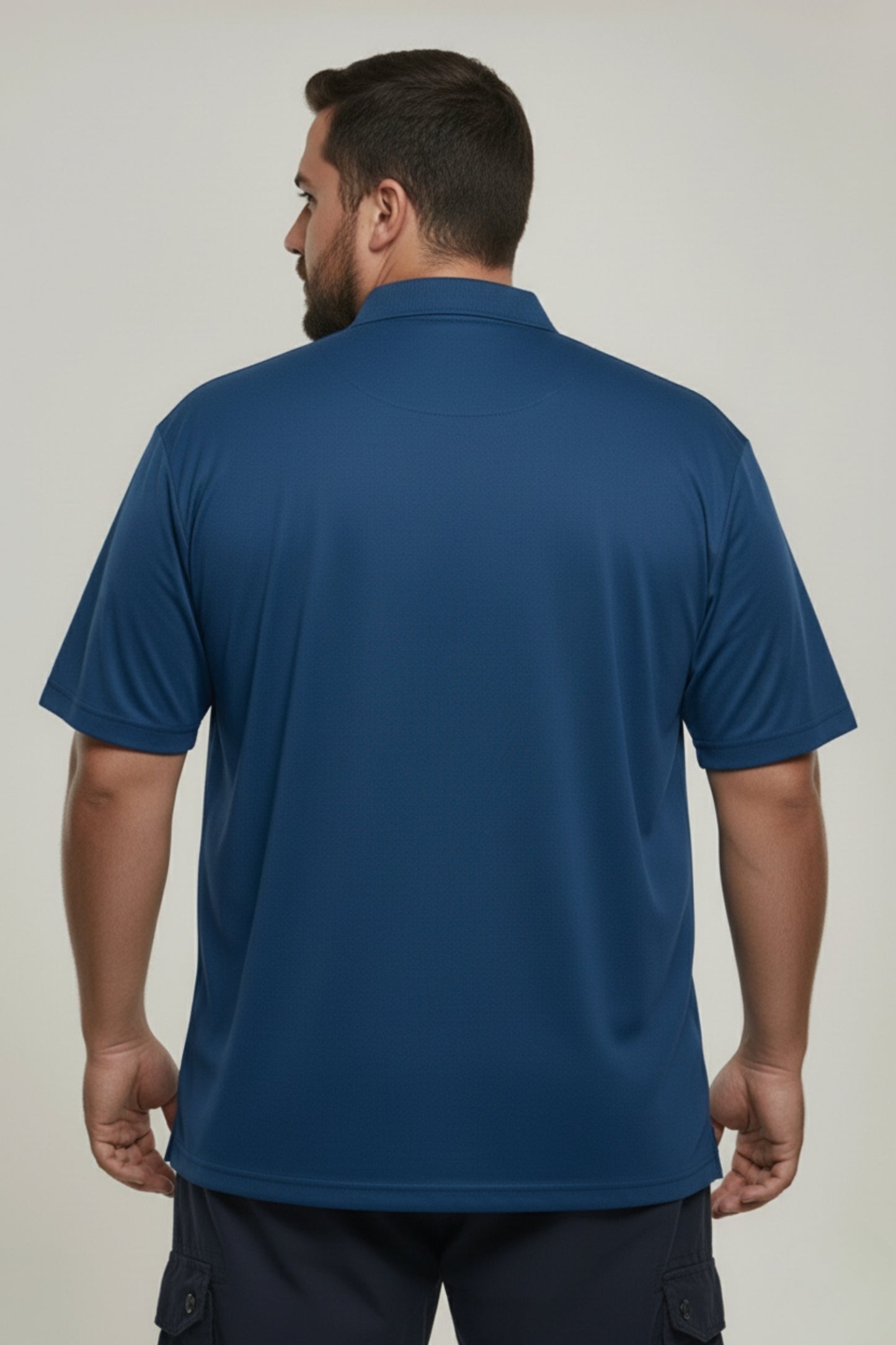 Teal Navy - Smart Tech Pocket Polo Plus Size