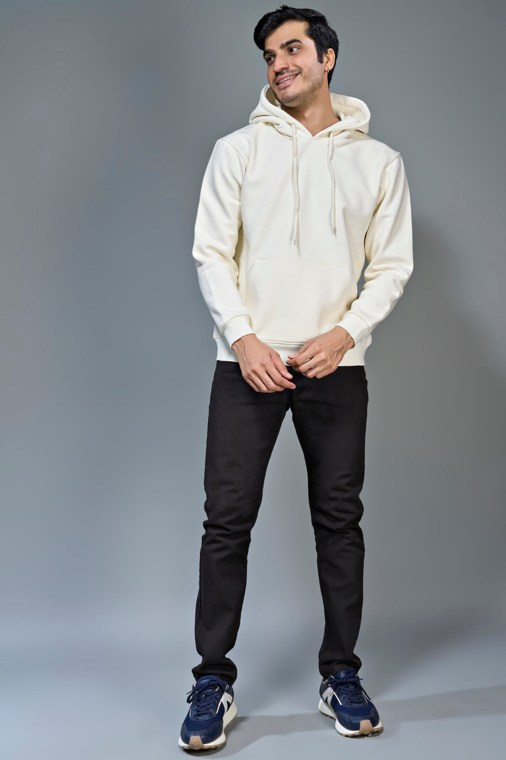 White Hoodie Hoodies Maxzone Clothing