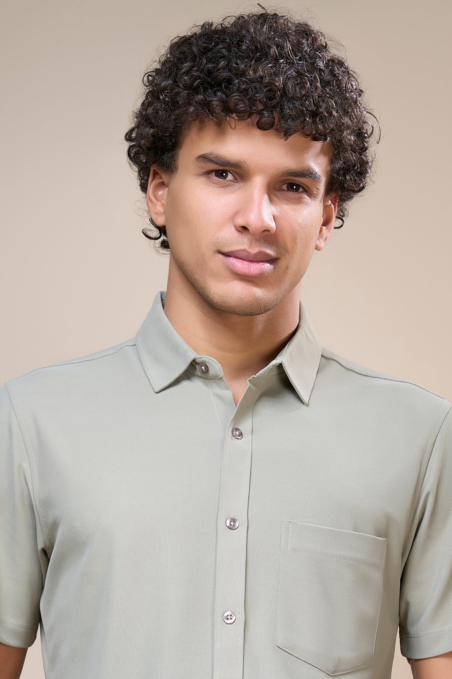 Olive - Smart Tech Pocket Shirt Maxzone Clothing