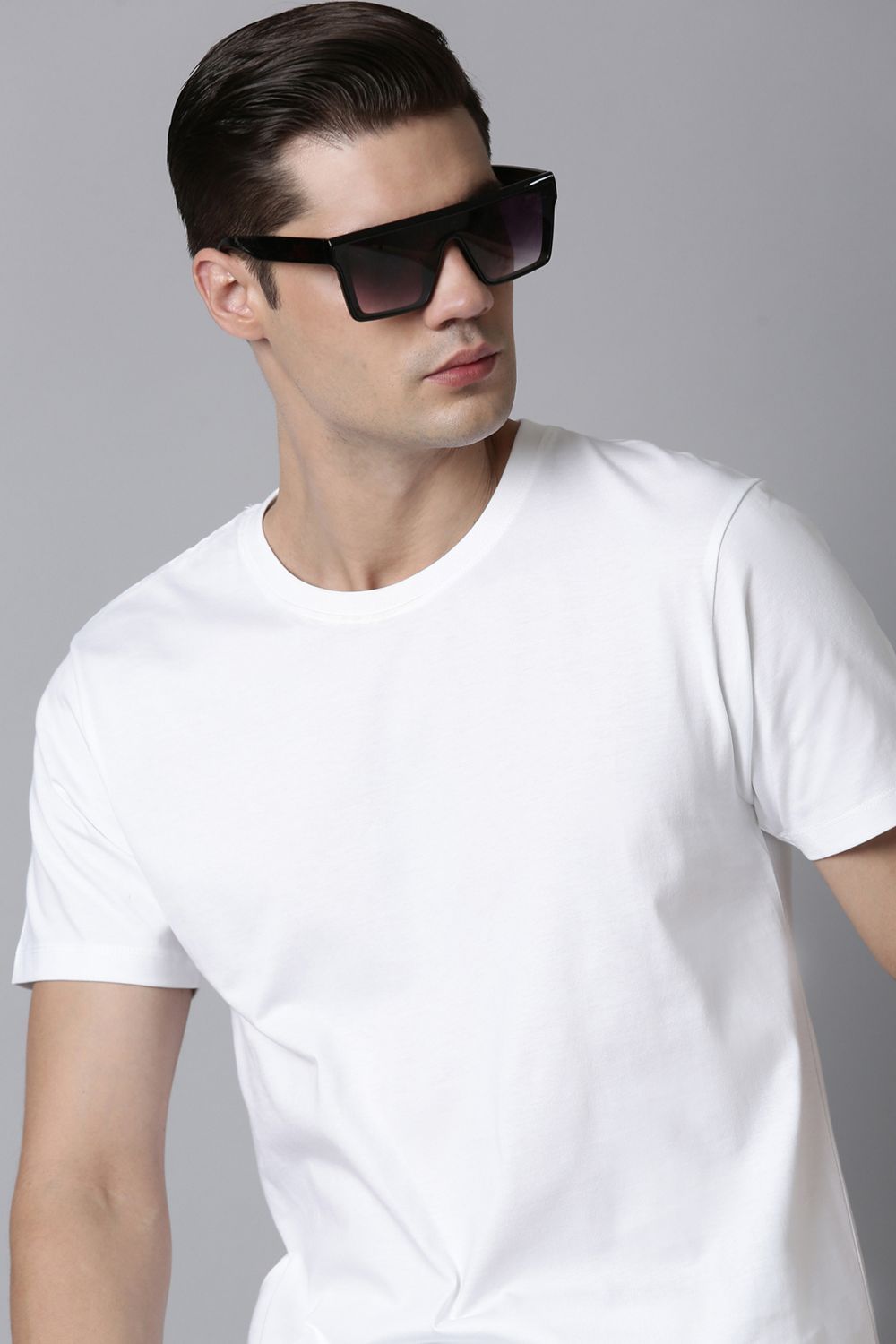 White Cotton IQ Basics T-SHIRT Maxzone Clothing