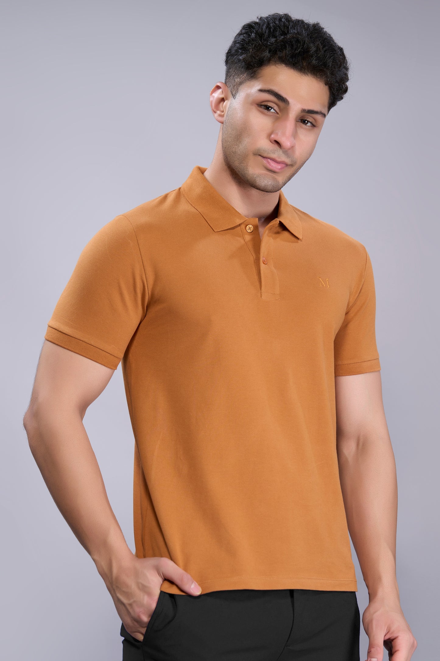 Burnt Orange - Cotton Pique Polo