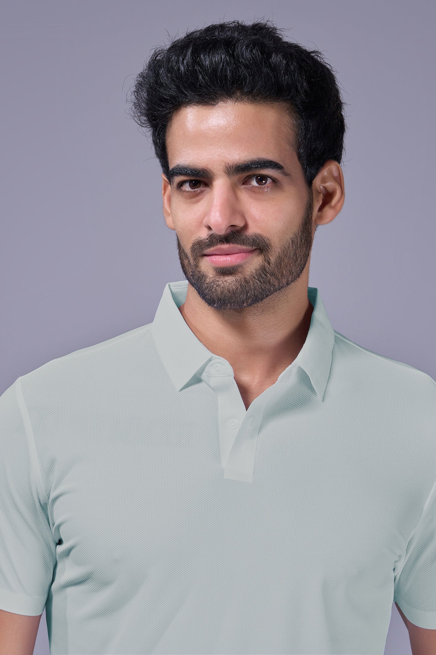 Sky Blue - 2 Button Stitchless Polo