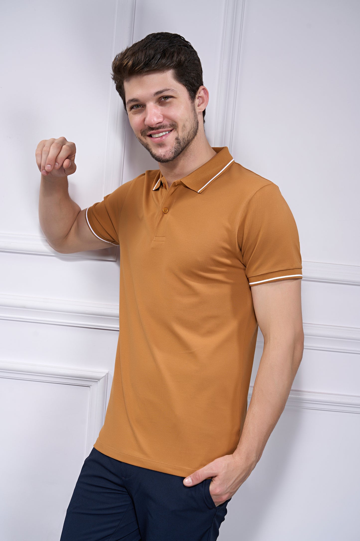 Identity Polo 2.0 - Caramel Maxzone Clothing