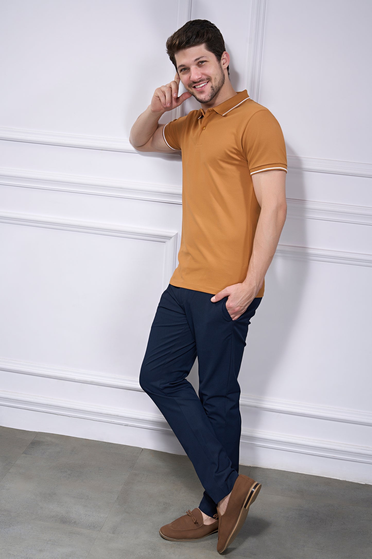 Identity Polo 2.0 - Caramel Maxzone Clothing