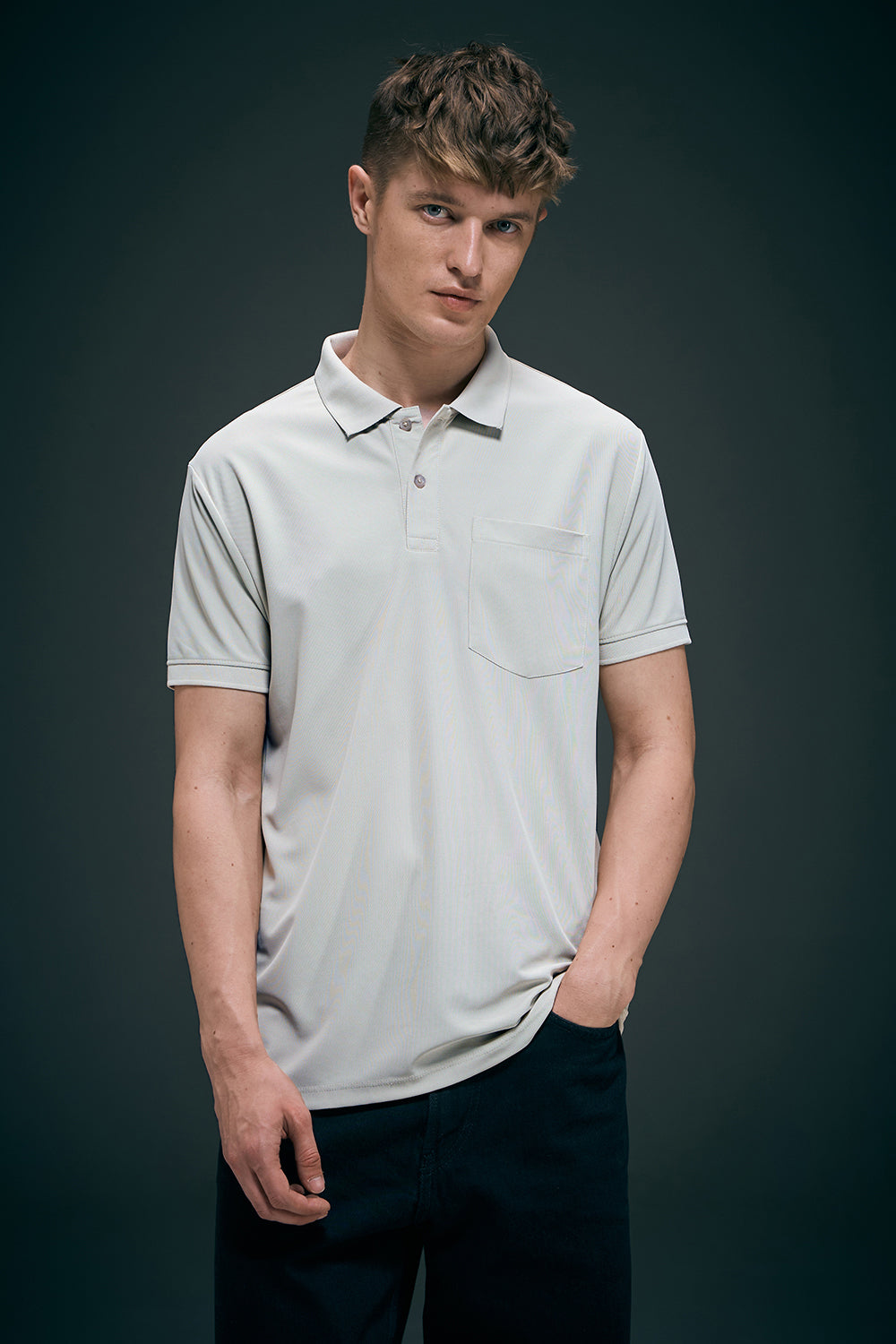 Grey Smart Tech Pocket + Polo