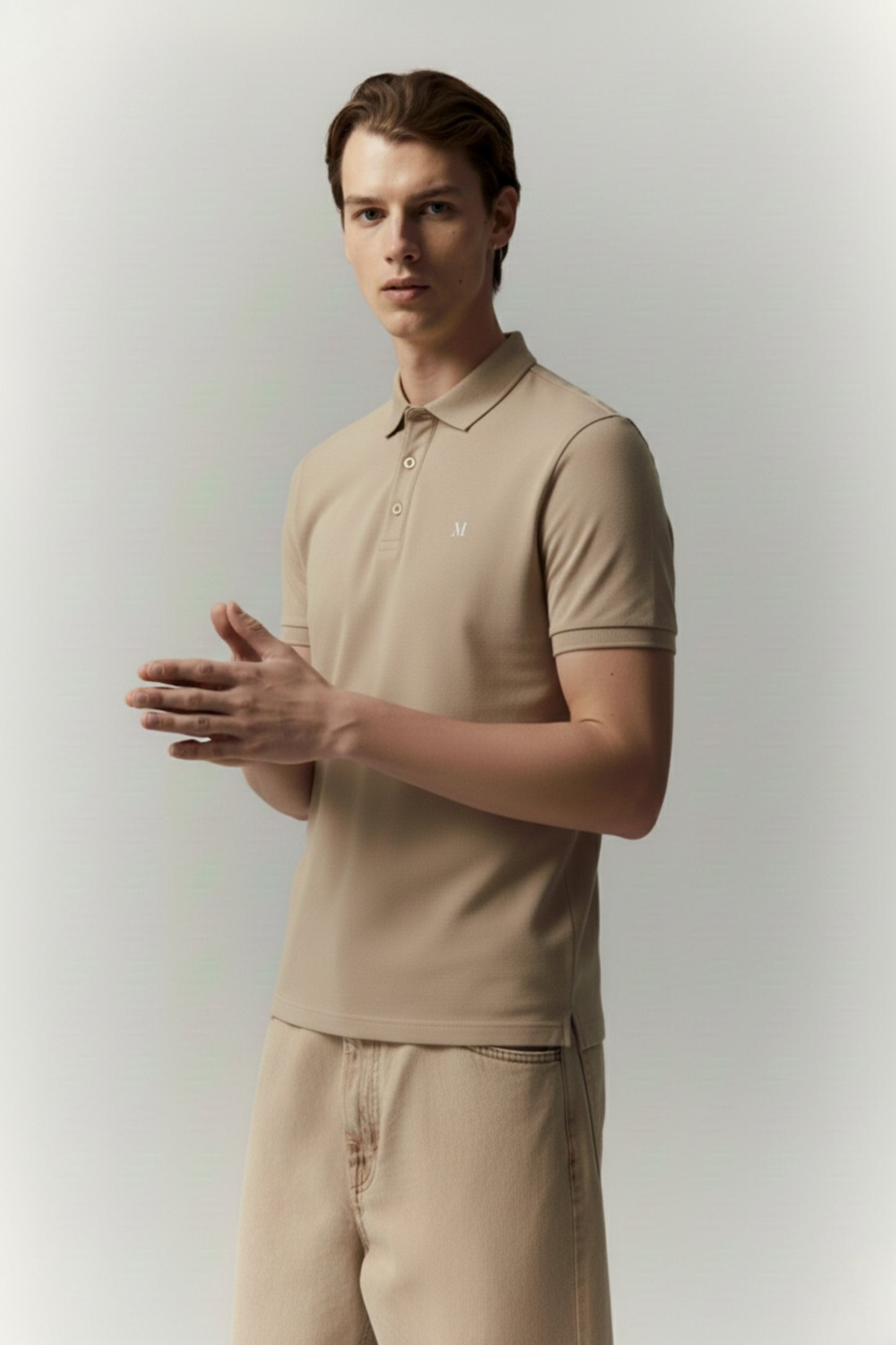 Beige Duracool Polo