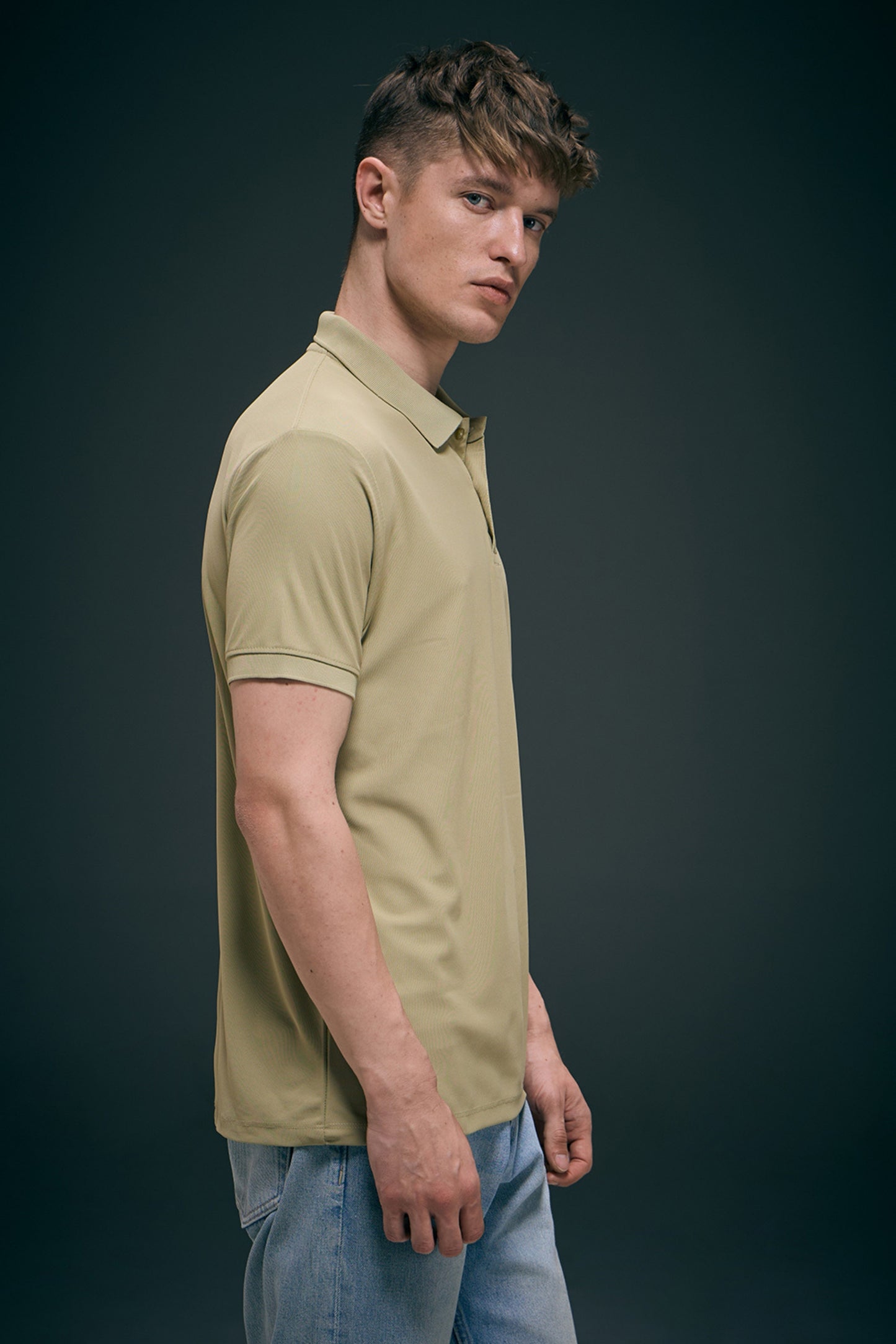 Smart tech polo - Sage Green Maxzone Clothing