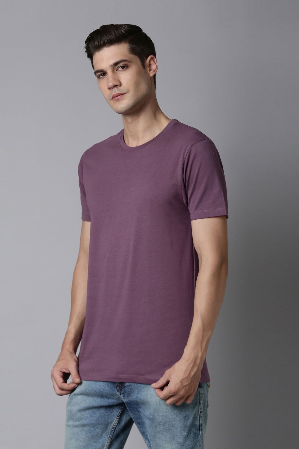 Light Maroon Solid t-shirt - Main Image