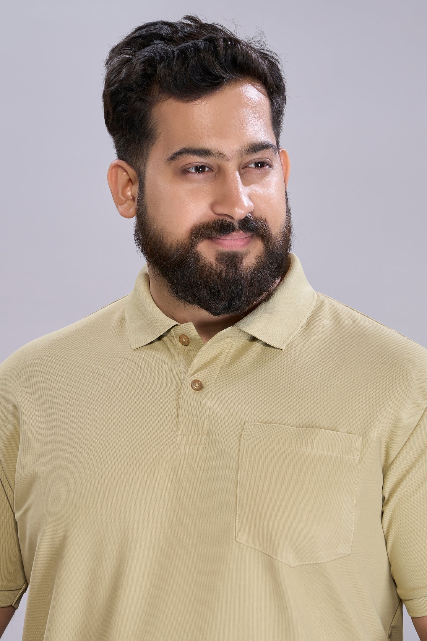 Green - Smart Tech Pocket Polo Plus Size