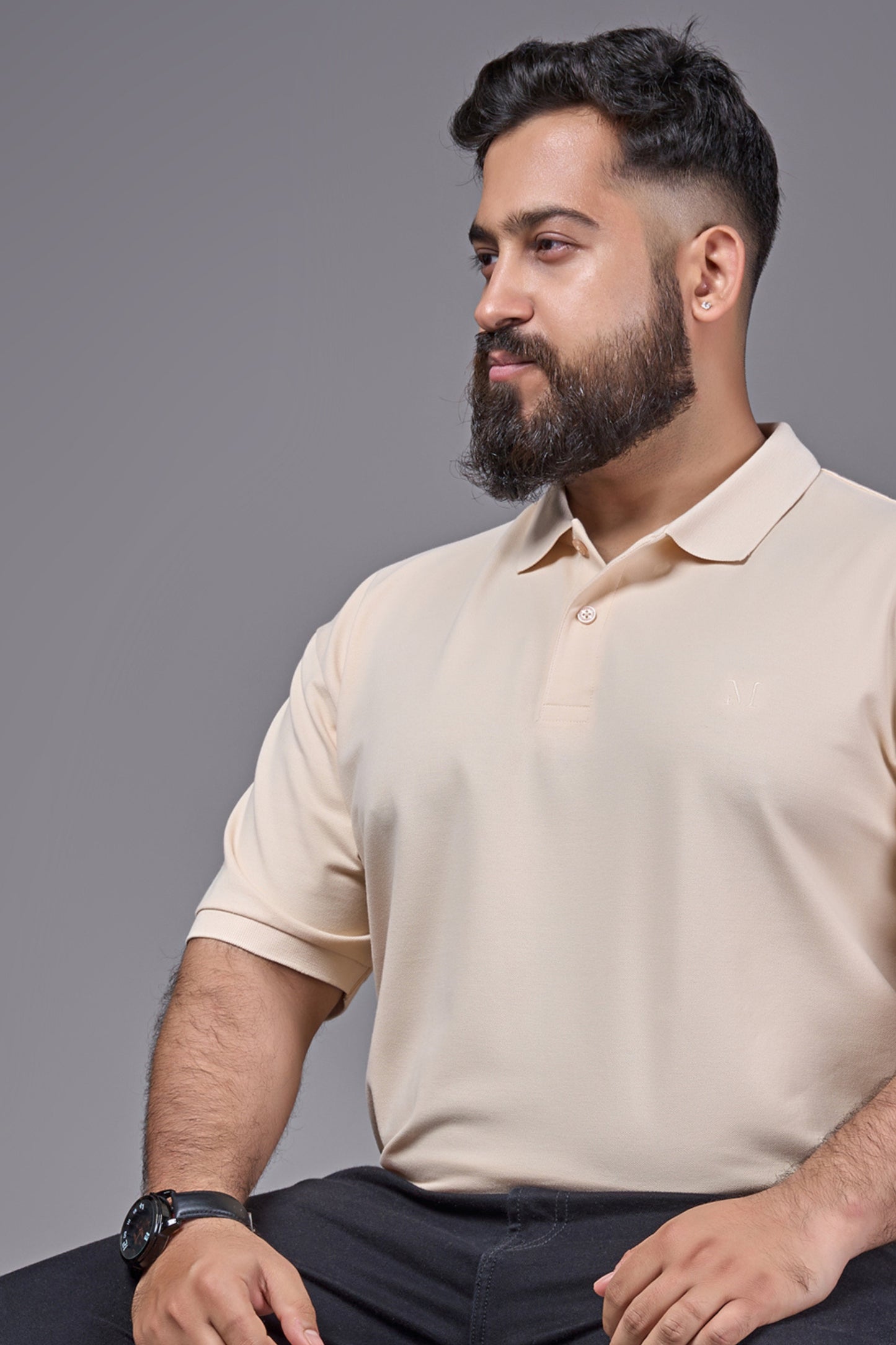 W.Pink - Cotton Pique Polo Plus Size