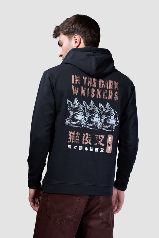 Black Whiskers - Full Sleeve Hoodie
