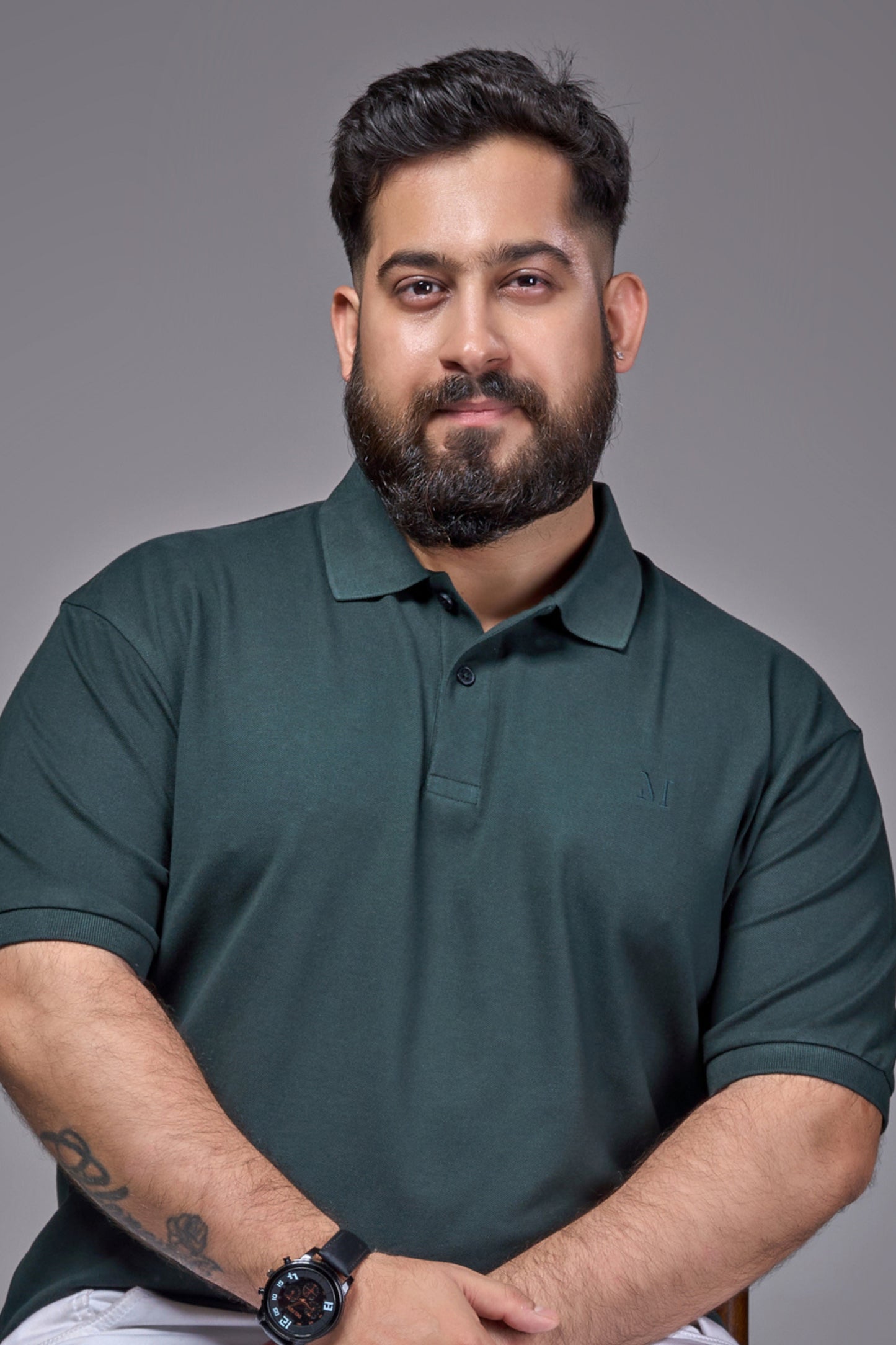 June Green - Cotton Pique Polo Polo Size