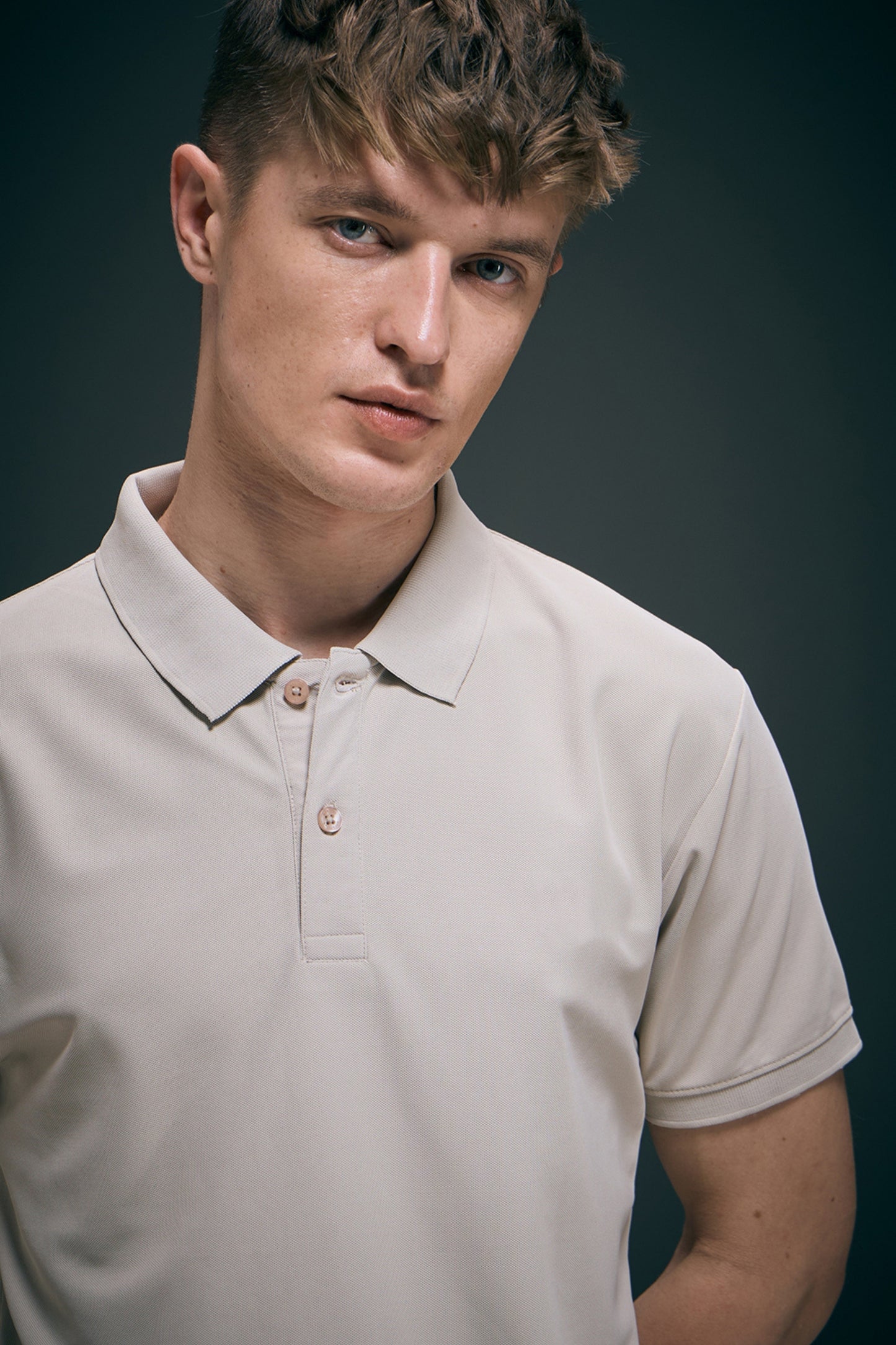 Smart tech polo - Soft Beige