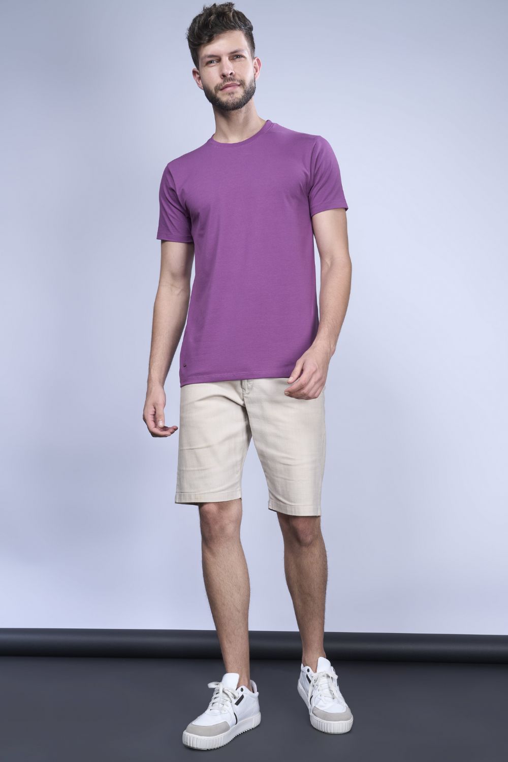 Iconic: Red colored Label Free Cotton Short Boxers for Men with side pocket, back.