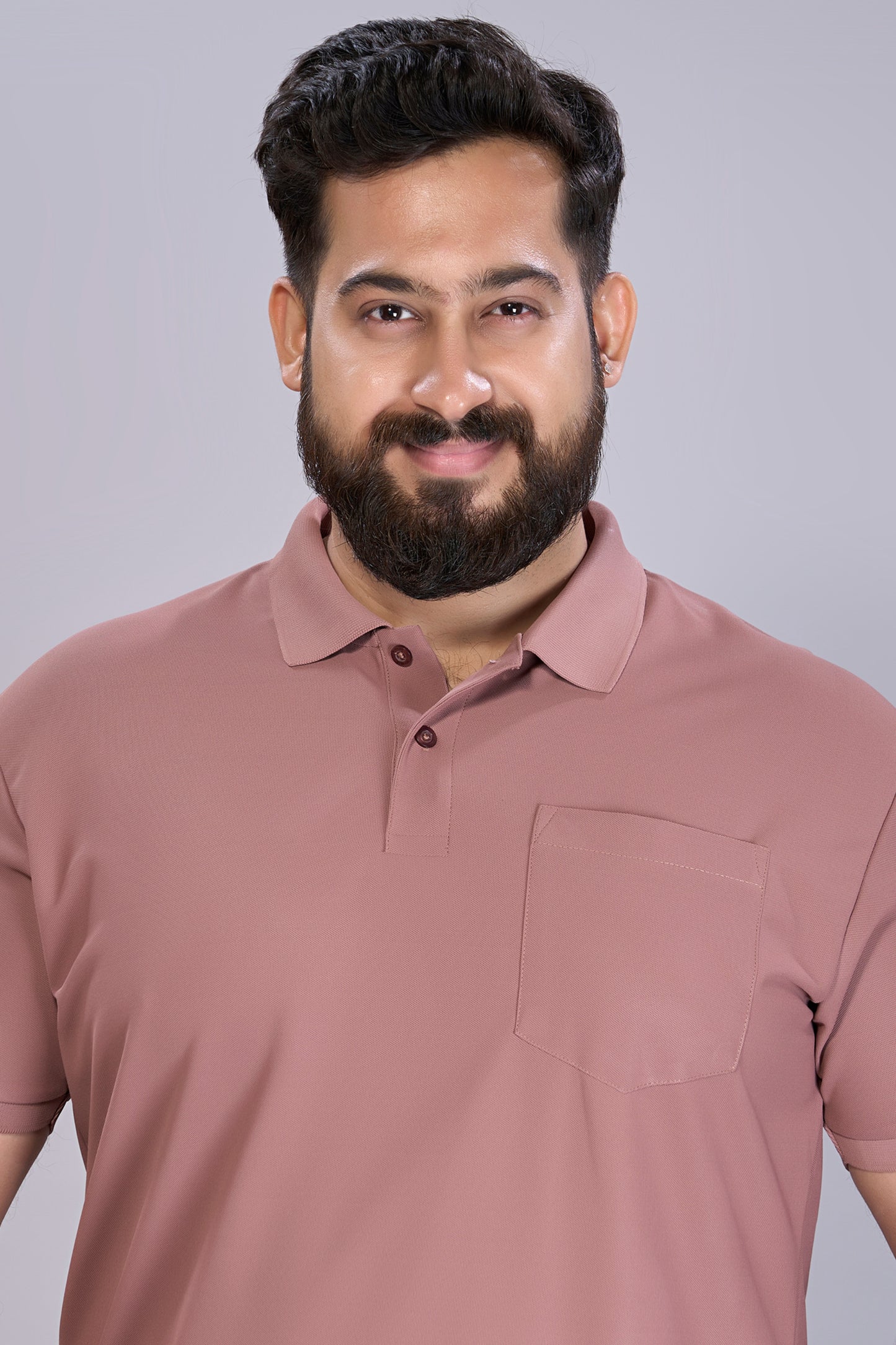 Rich Maroon - Smart Tech Pocket Polo Plus Size