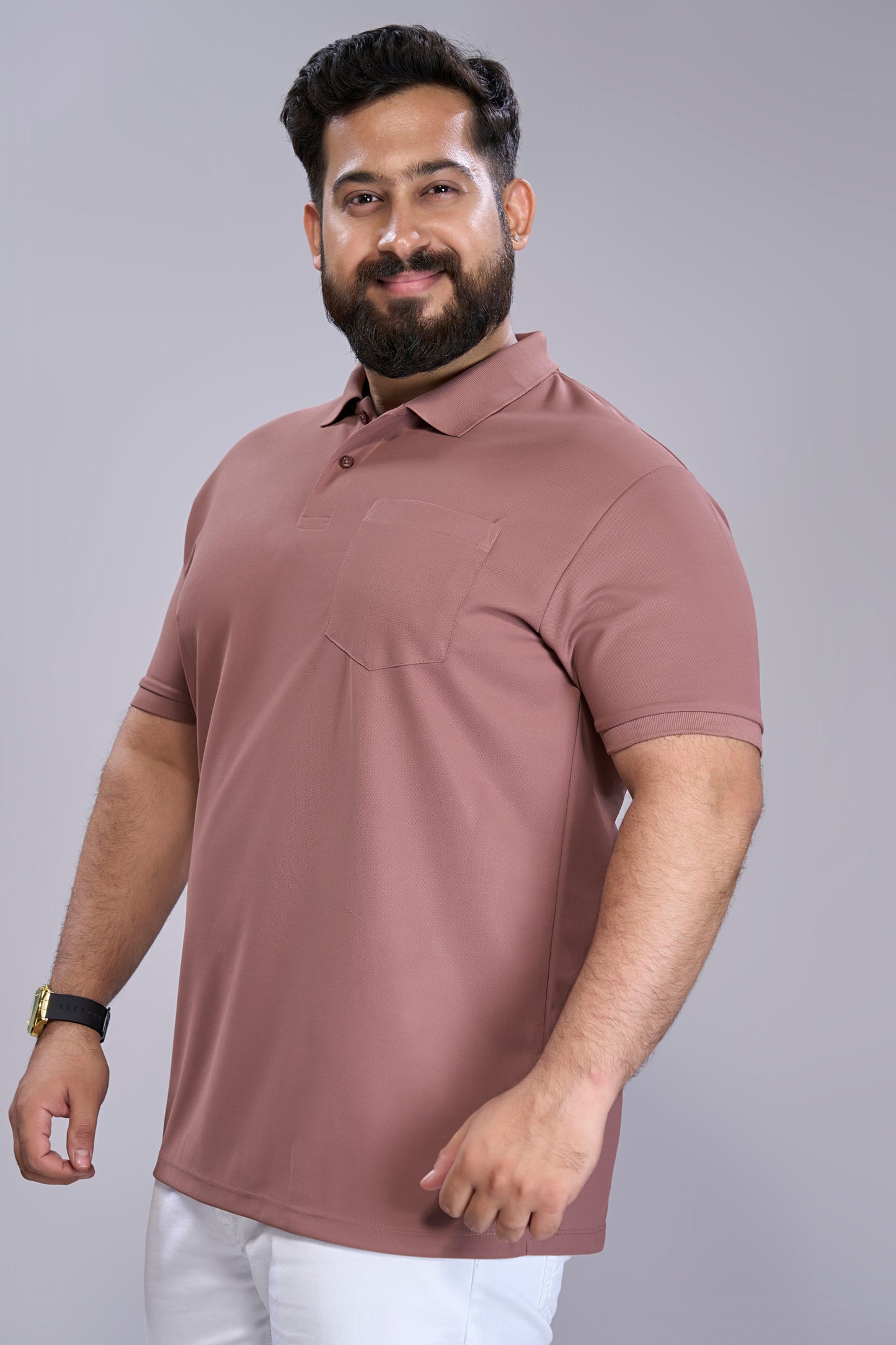 Rich Maroon - Smart Tech Pocket Polo Plus Size