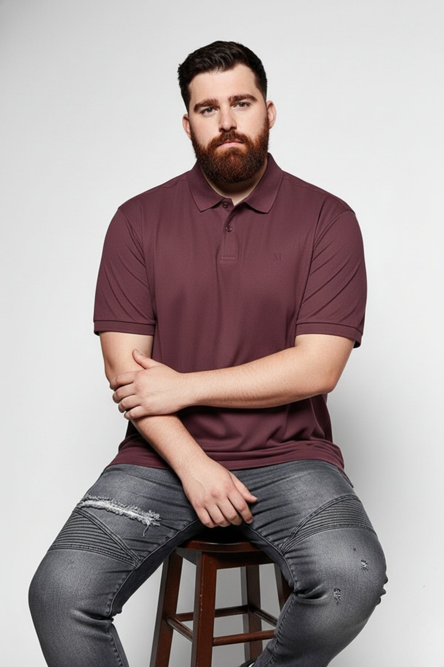 Teak - Zyric Polo Plus Size